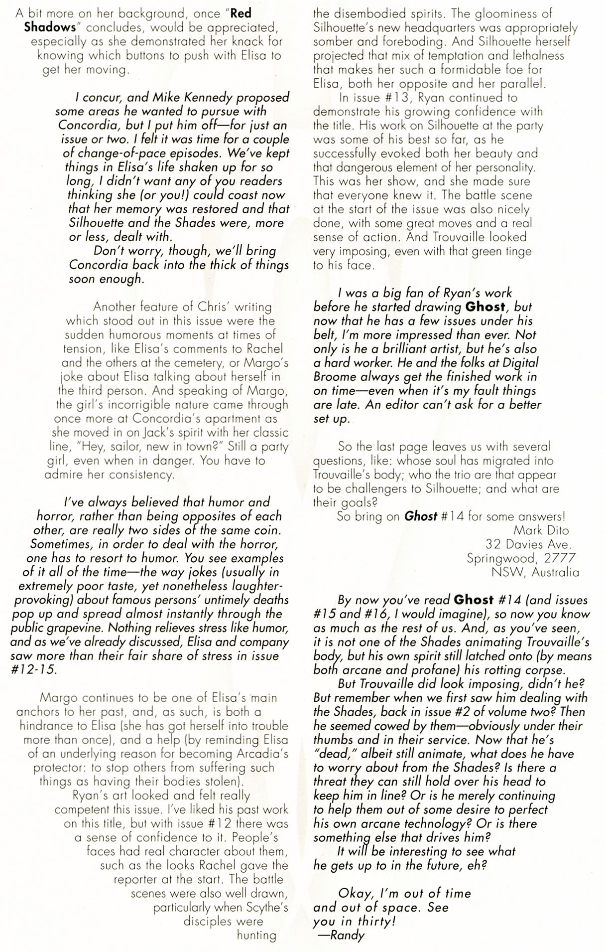 Read online Ghost (1998) comic -  Issue #17 - 26