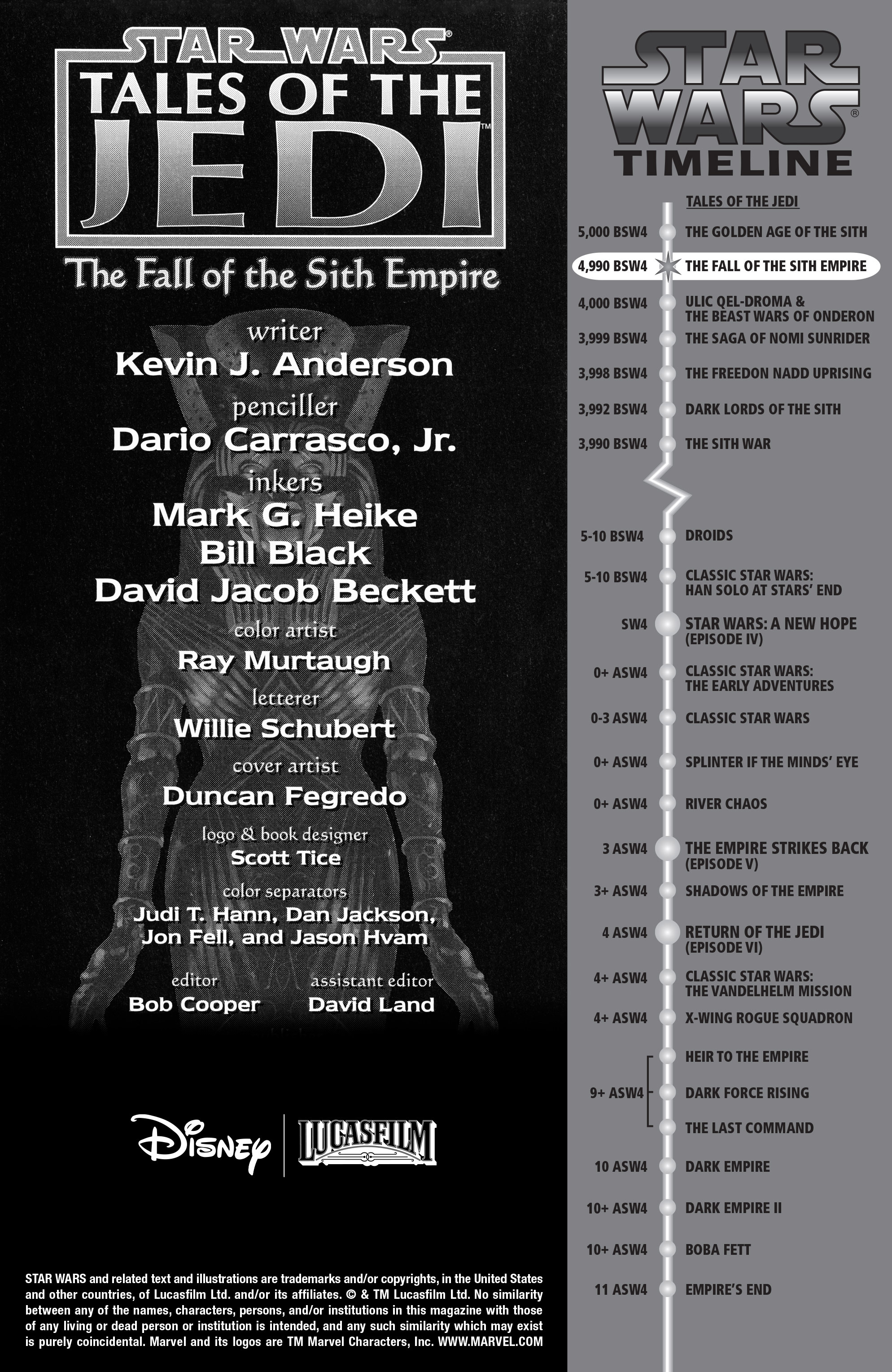 Read online Star Wars: Tales of the Jedi - The Fall of the Sith Empire comic -  Issue #2 - 2