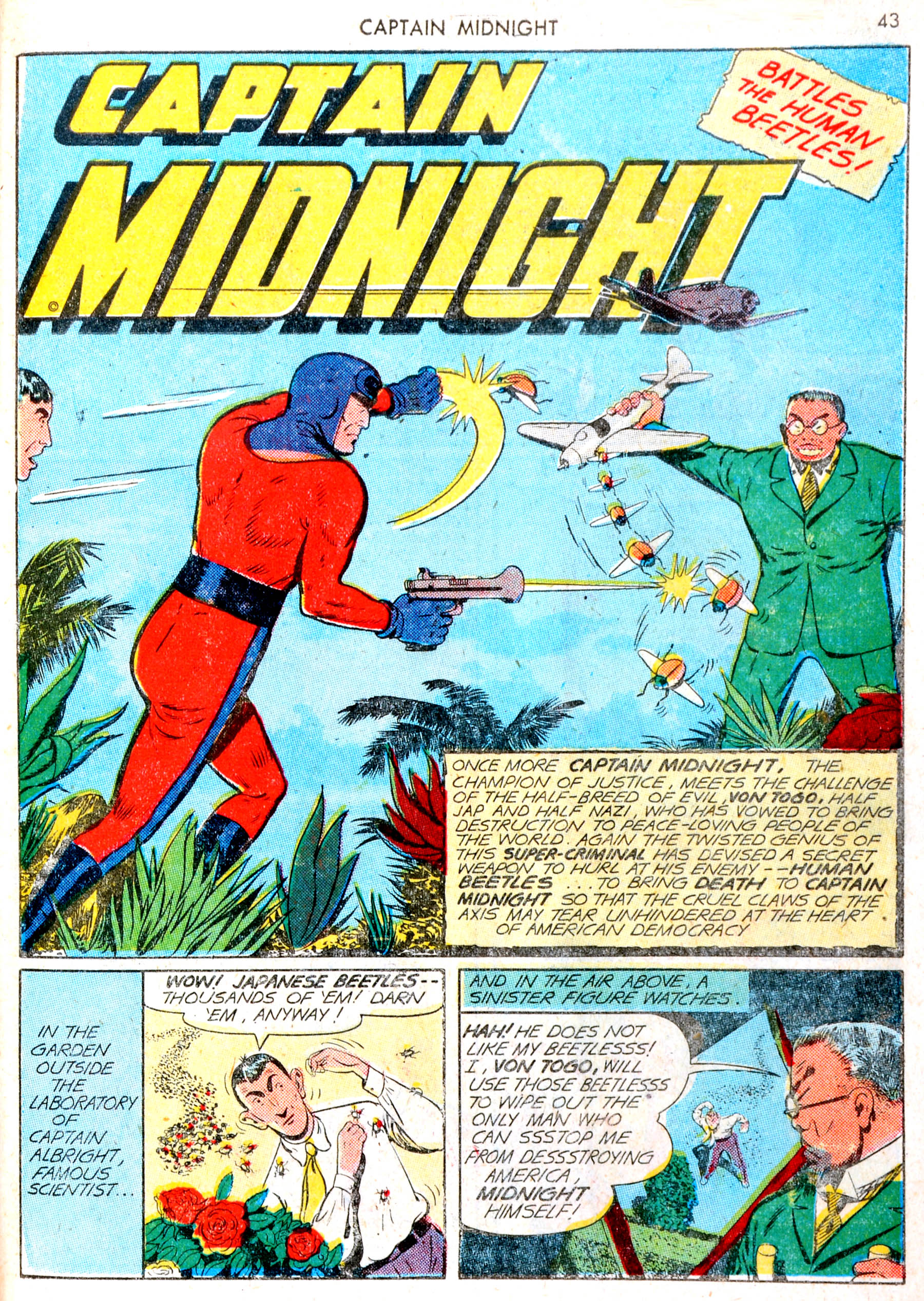 Read online Captain Midnight (1942) comic -  Issue #13 - 42