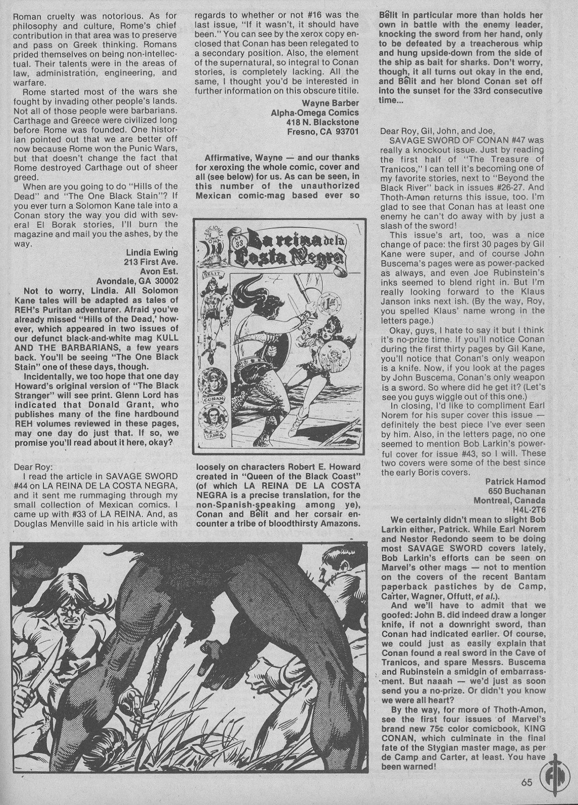 Read online The Savage Sword Of Conan comic -  Issue #51 - 65