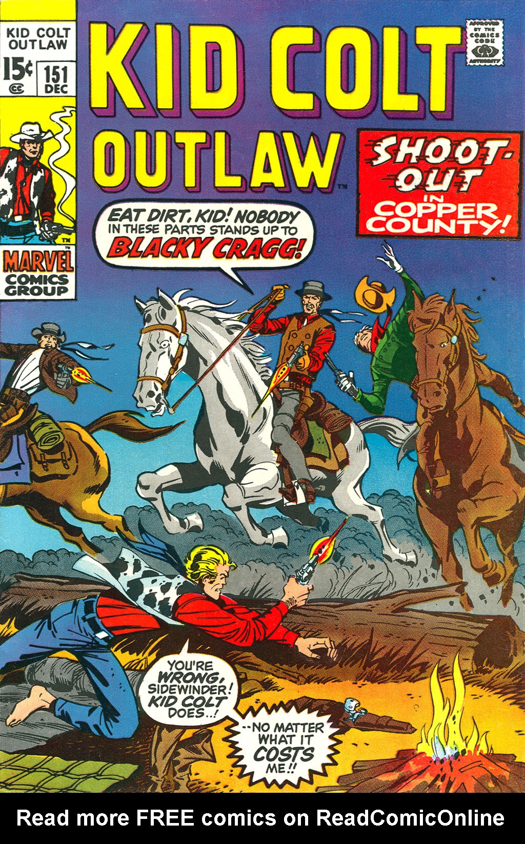 Read online Kid Colt Outlaw comic -  Issue #151 - 1