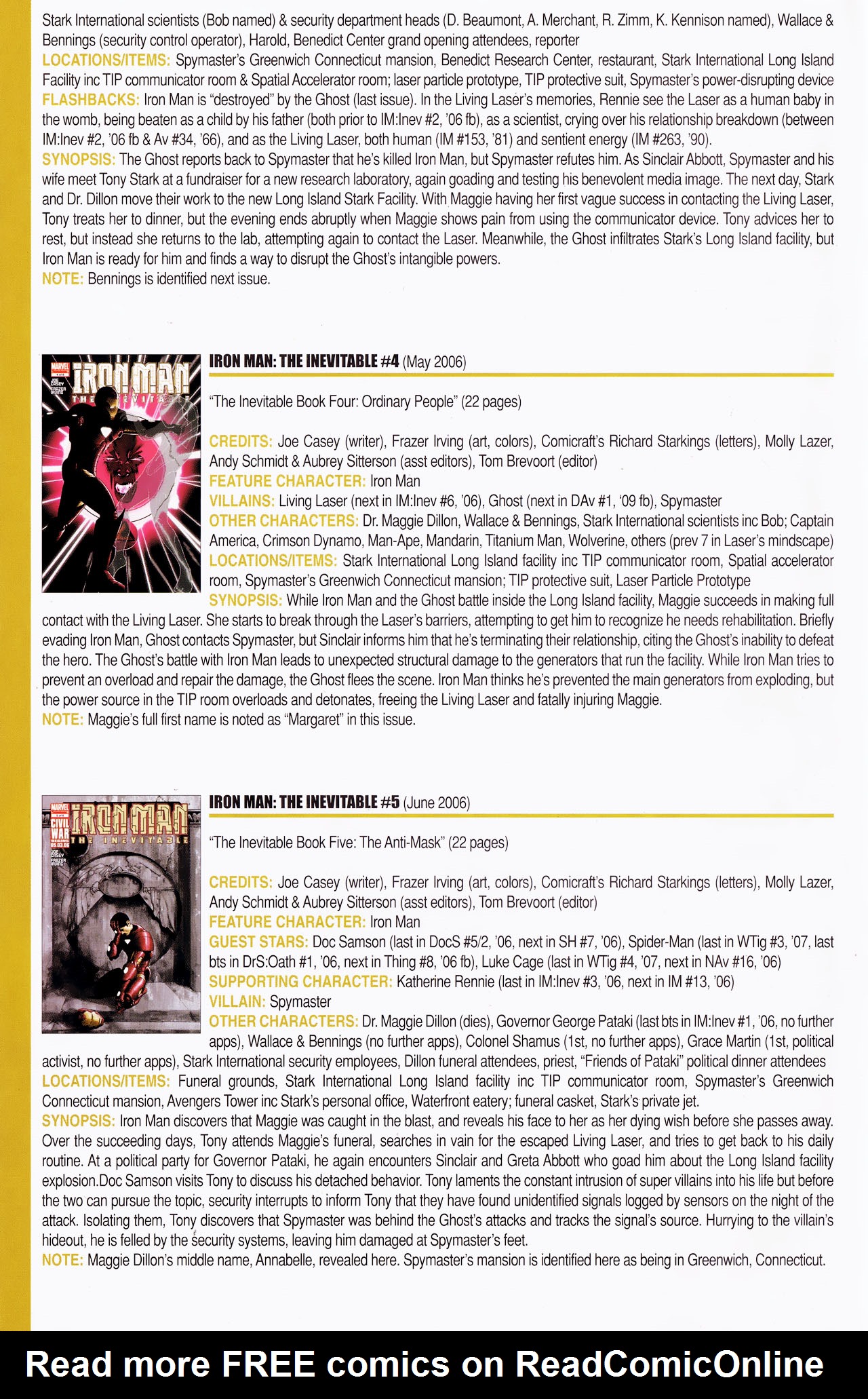 Read online Official Index to the Marvel Universe comic -  Issue #14 - 48
