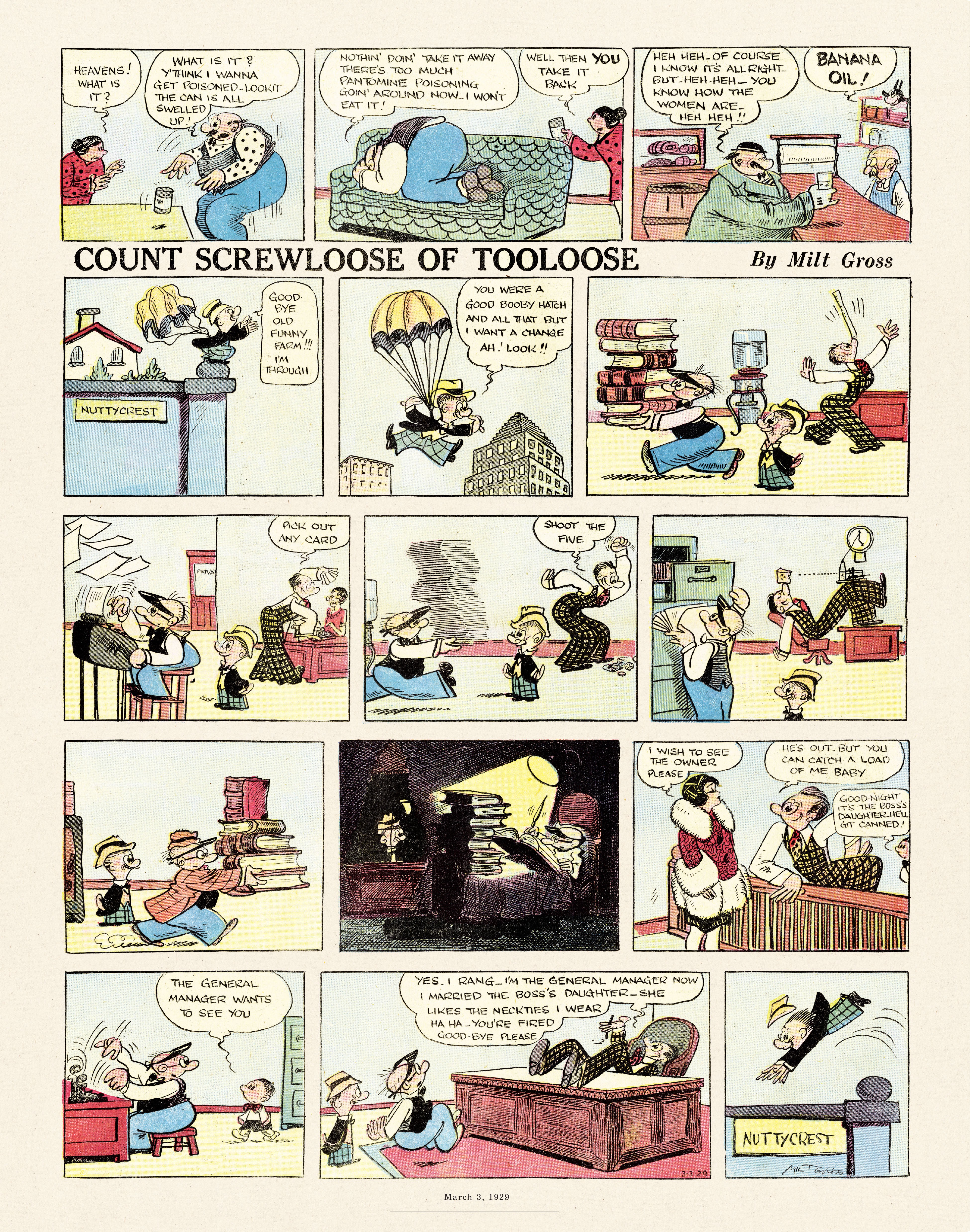 Read online Gross Exaggerations: The Meshuga Comic Strips of Milt Gross comic -  Issue # TPB - 70