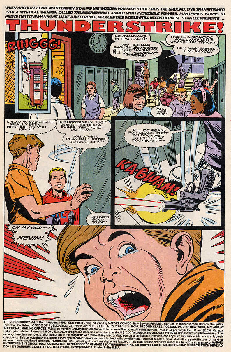 Read online Thunderstrike (1993) comic -  Issue #11 - 2