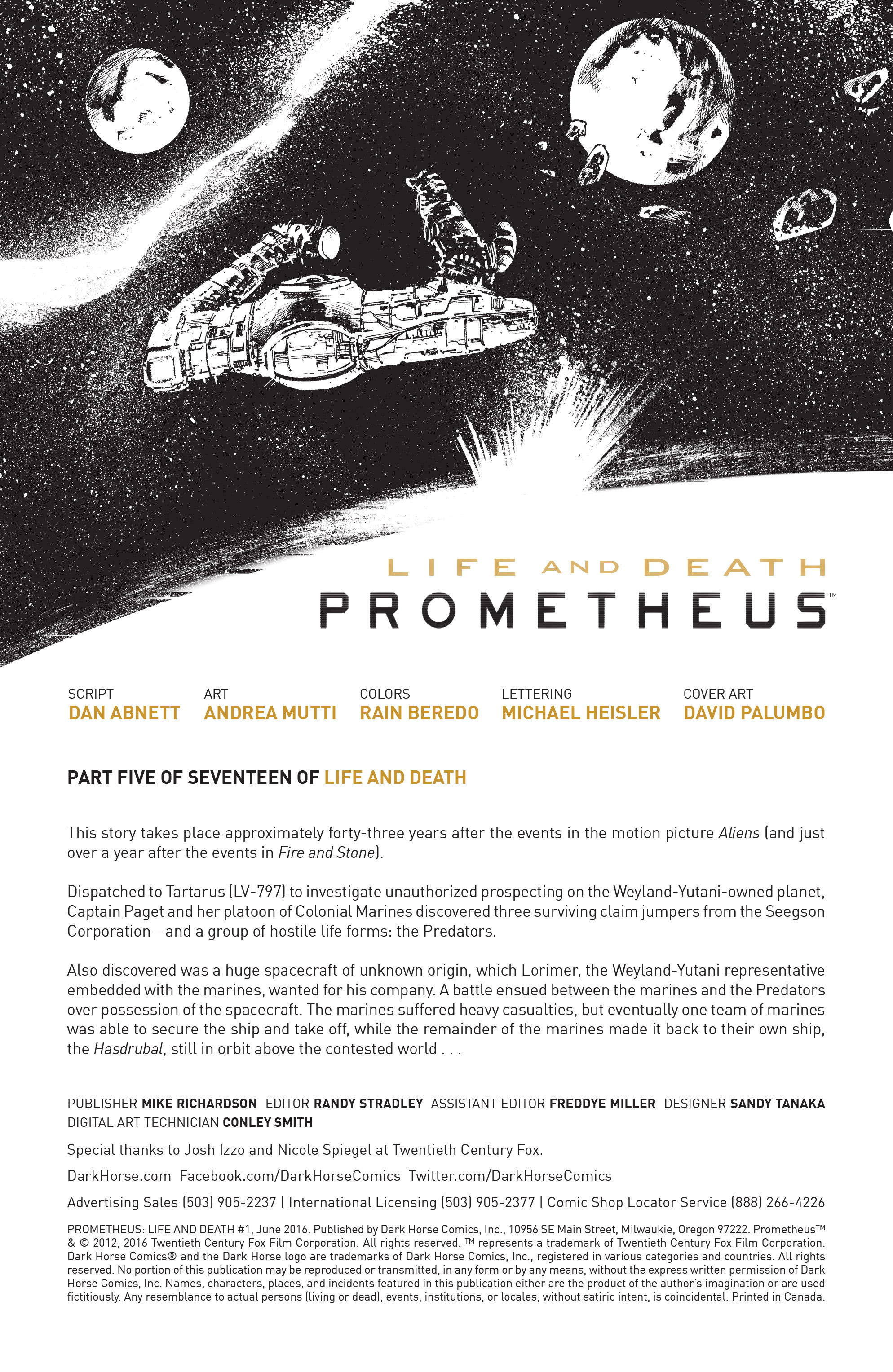 Read online Prometheus: Life and Death comic -  Issue #1 - 4