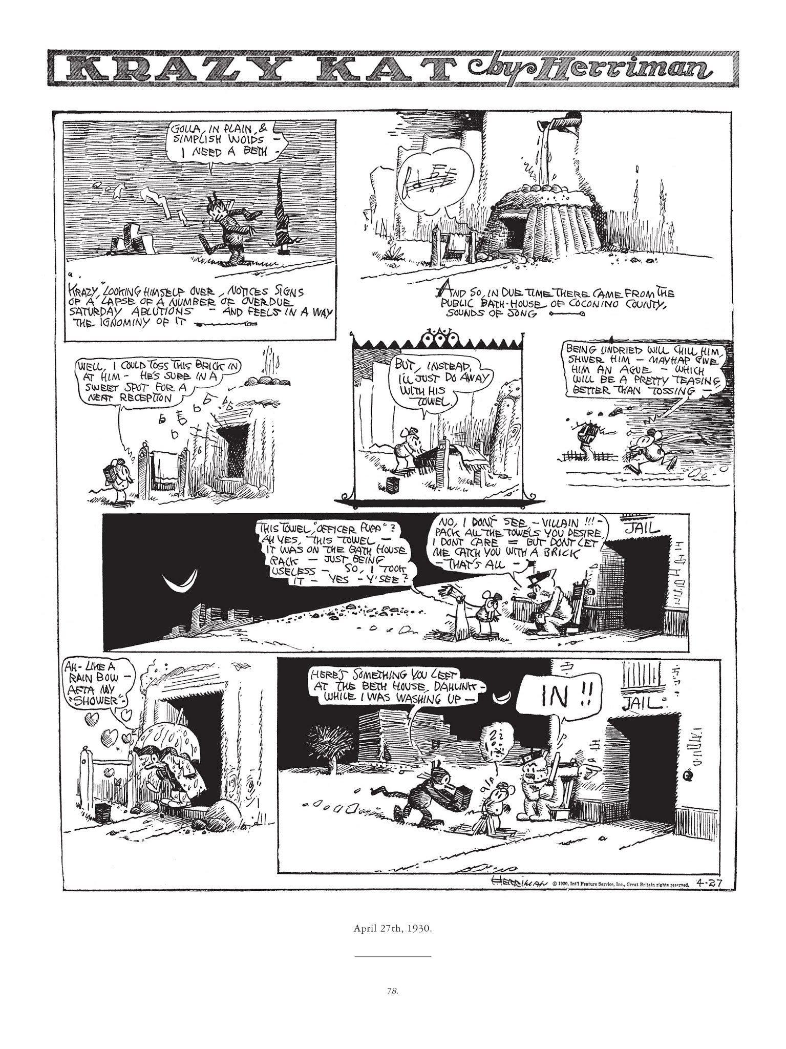 Read online Krazy & Ignatz comic -  Issue # TPB 6 - 76