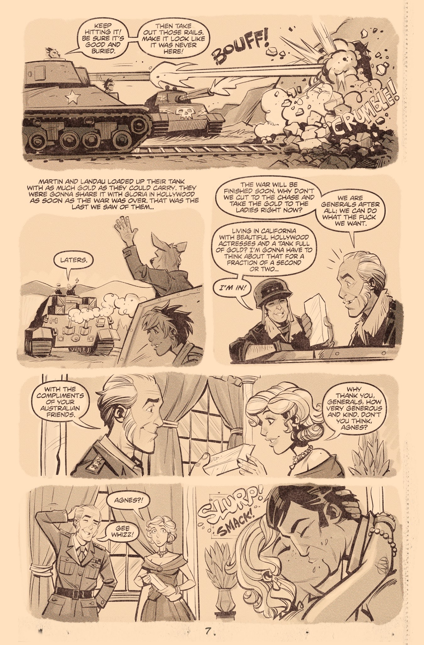 Read online Tank Girl: World War Tank Girl comic -  Issue #4 - 8