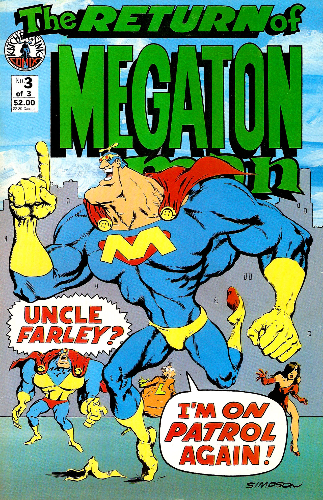 Read online The Return Of Megaton Man comic -  Issue #3 - 1