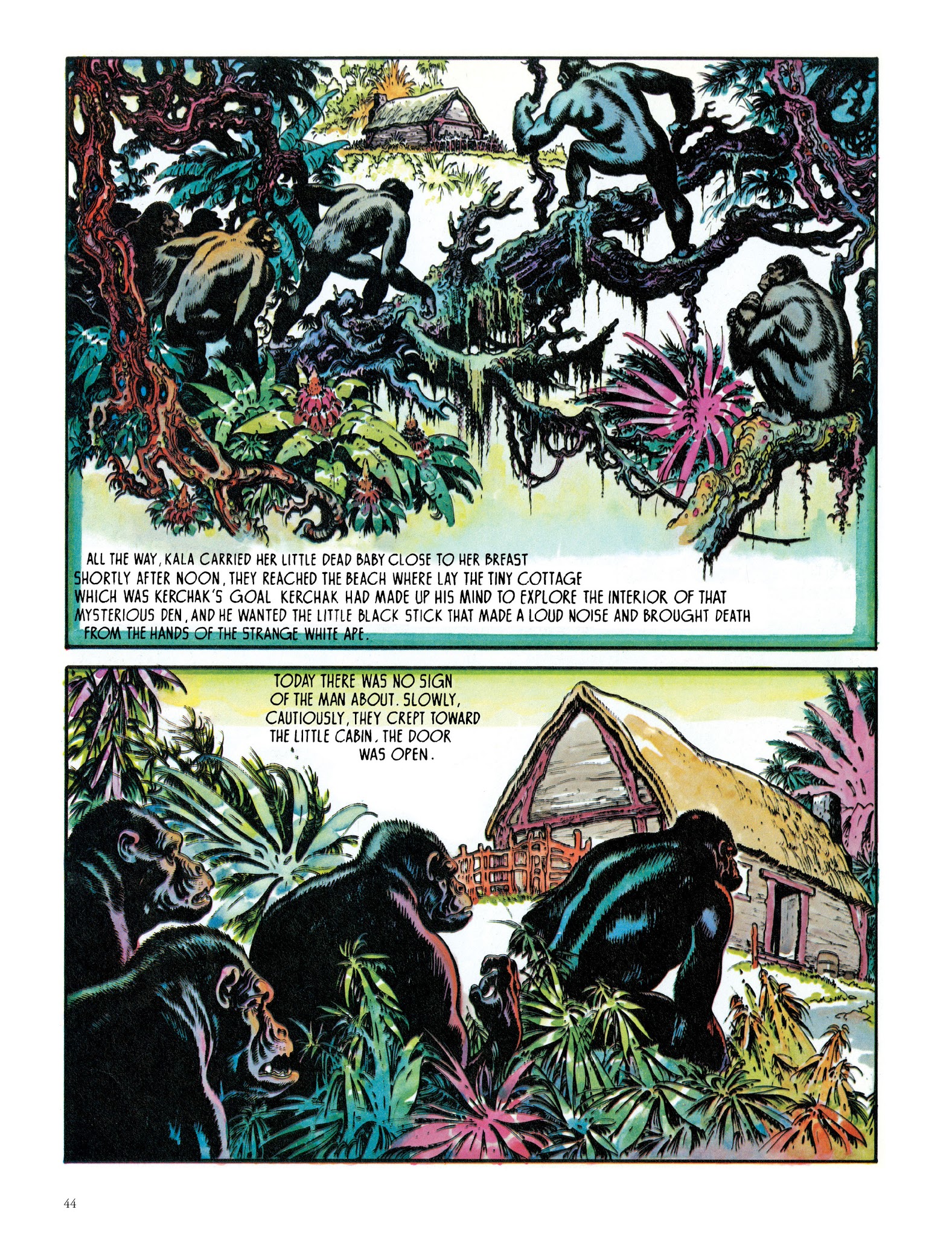 Read online Edgar Rice Burroughs' Tarzan: Burne Hogarth's Lord of the Jungle comic -  Issue # TPB - 46