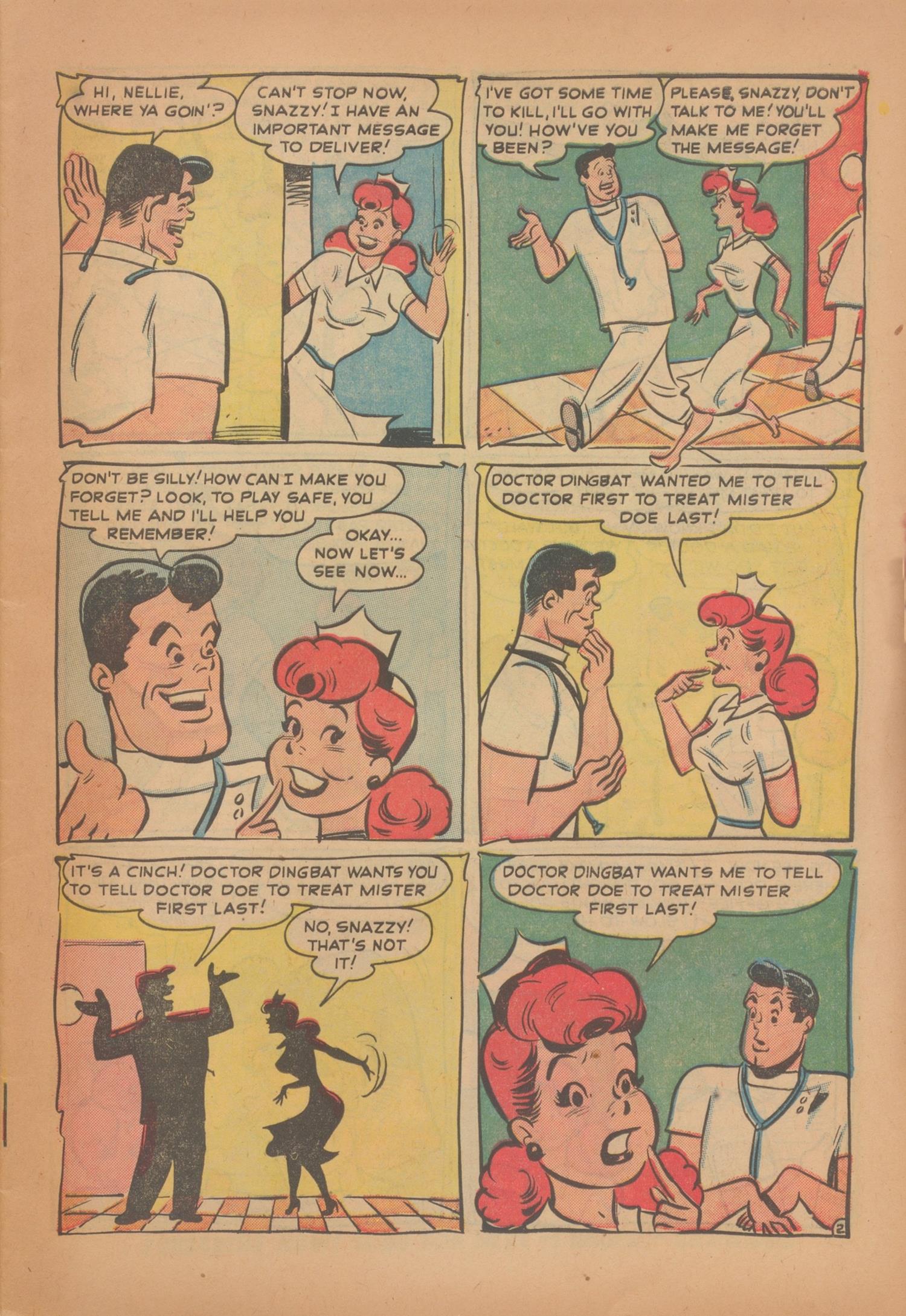 Read online Nellie The Nurse (1945) comic -  Issue #28 - 9