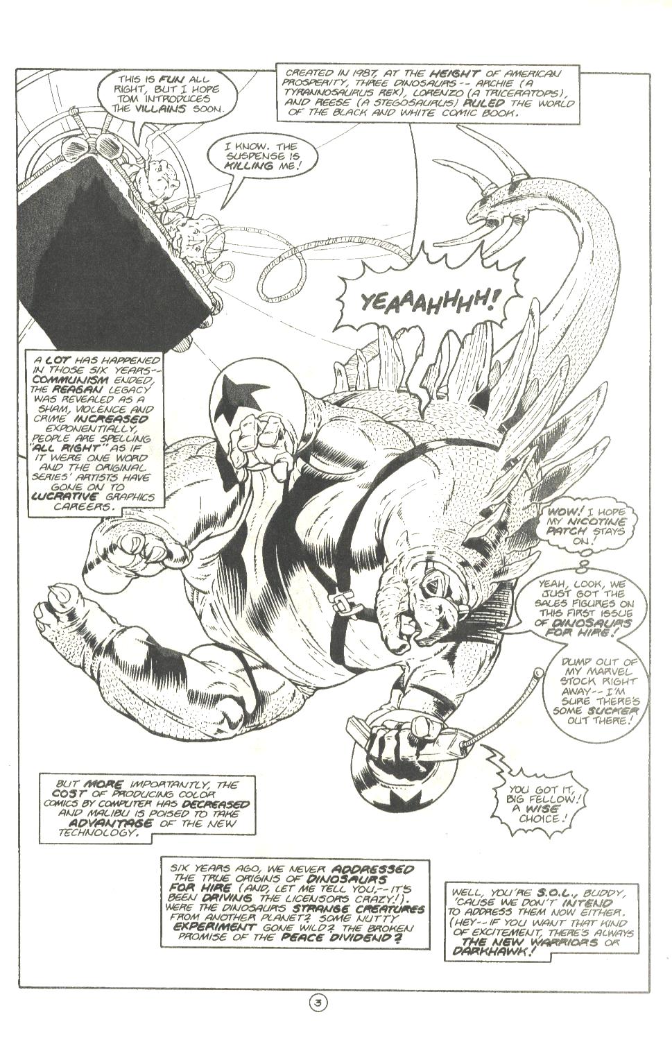 Read online Dinosaurs For Hire comic -  Issue # _Ashcan - 5