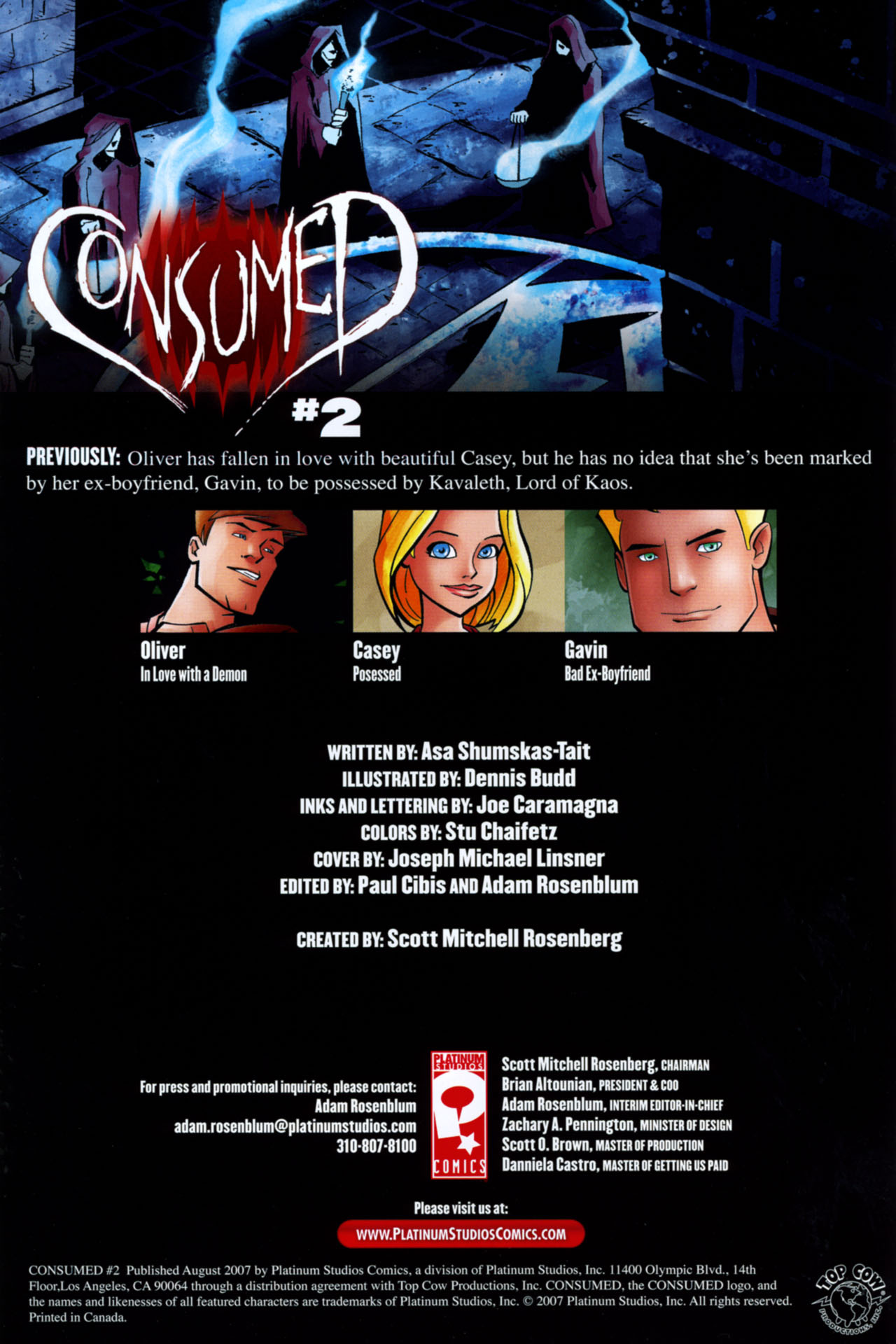 Read online Consumed comic -  Issue #2 - 2