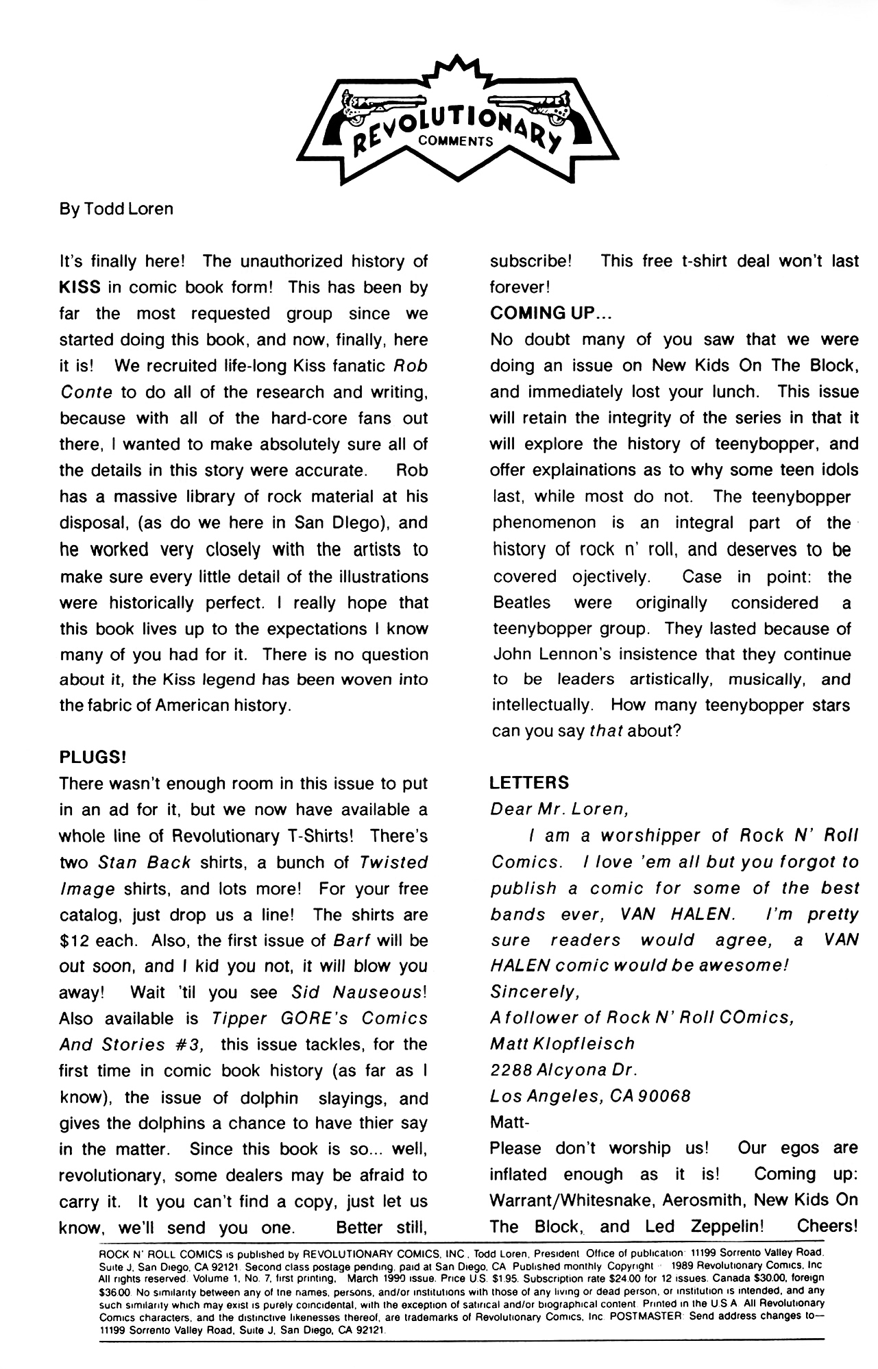 Read online Rock N' Roll Comics comic -  Issue #9 - 2