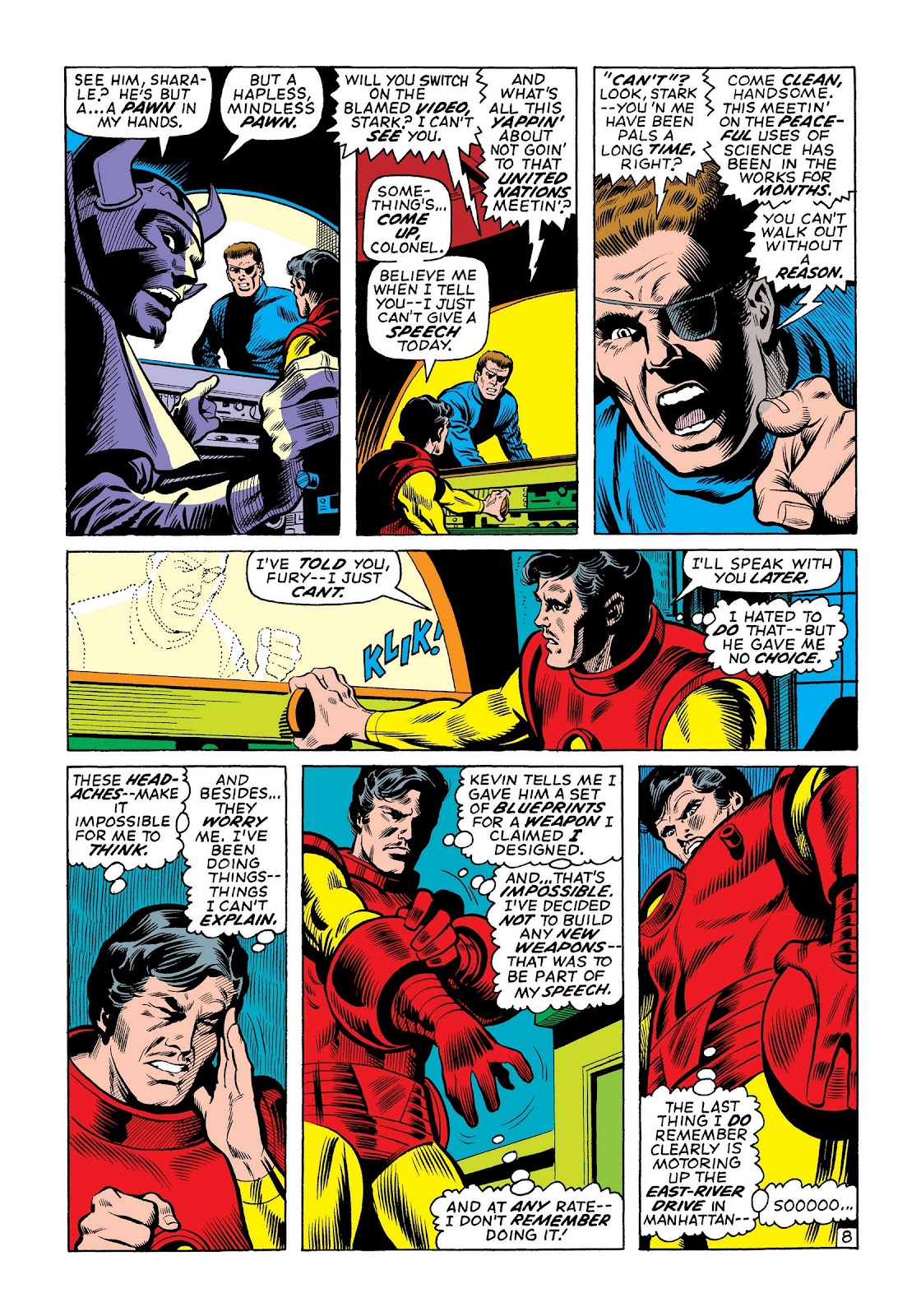 Marvel Masterworks: The Invincible Iron Man issue TPB 8 (Part 1) - Page 35