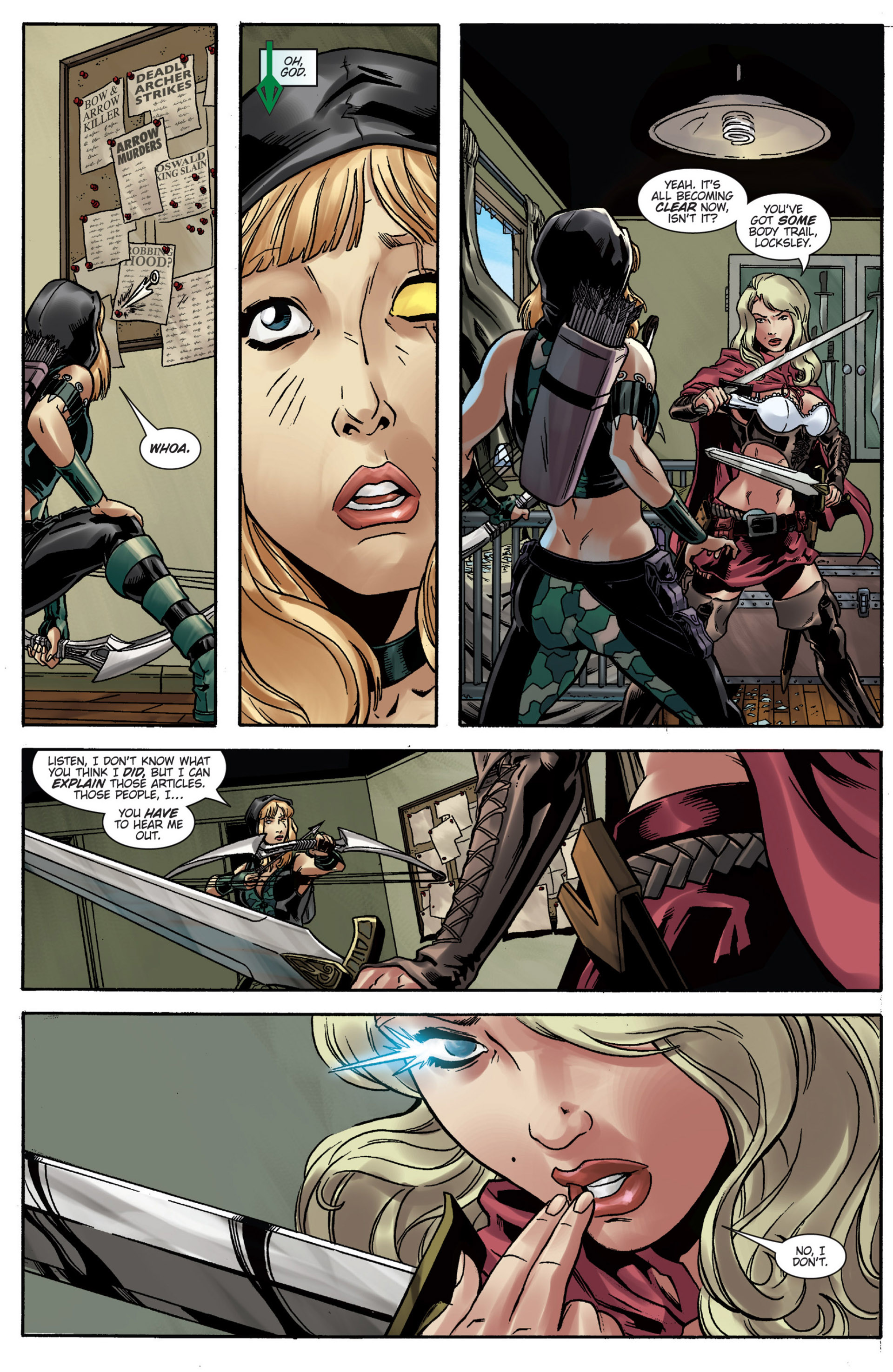 Read online Grimm Fairy Tales presents Robyn Hood vs. Red Riding Hood comic -  Issue # Full - 24