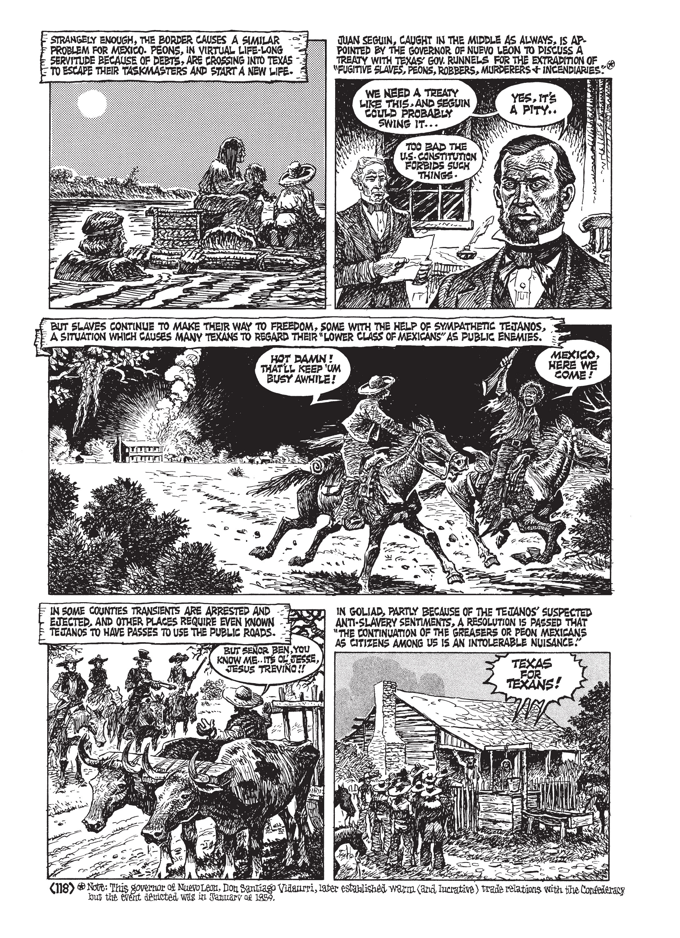 Read online Jack Jackson's American History: Los Tejanos and Lost Cause comic -  Issue # TPB (Part 2) - 22