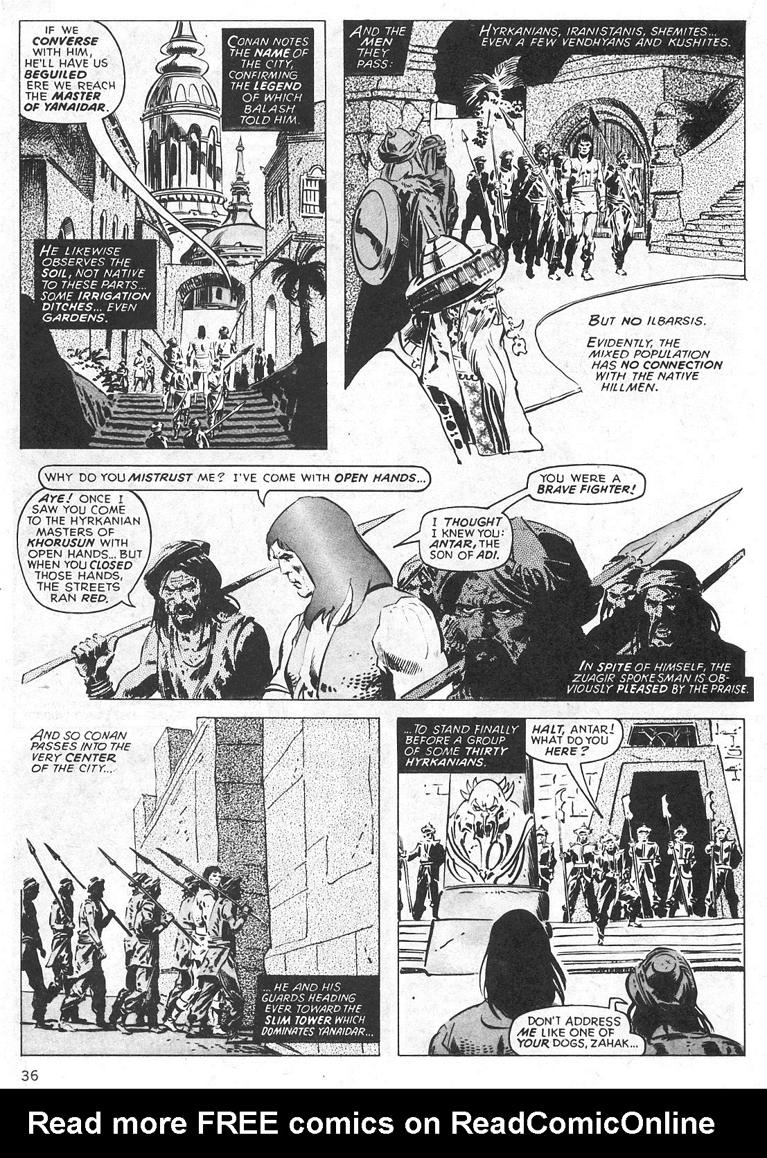 Read online The Savage Sword Of Conan comic -  Issue #31 - 36