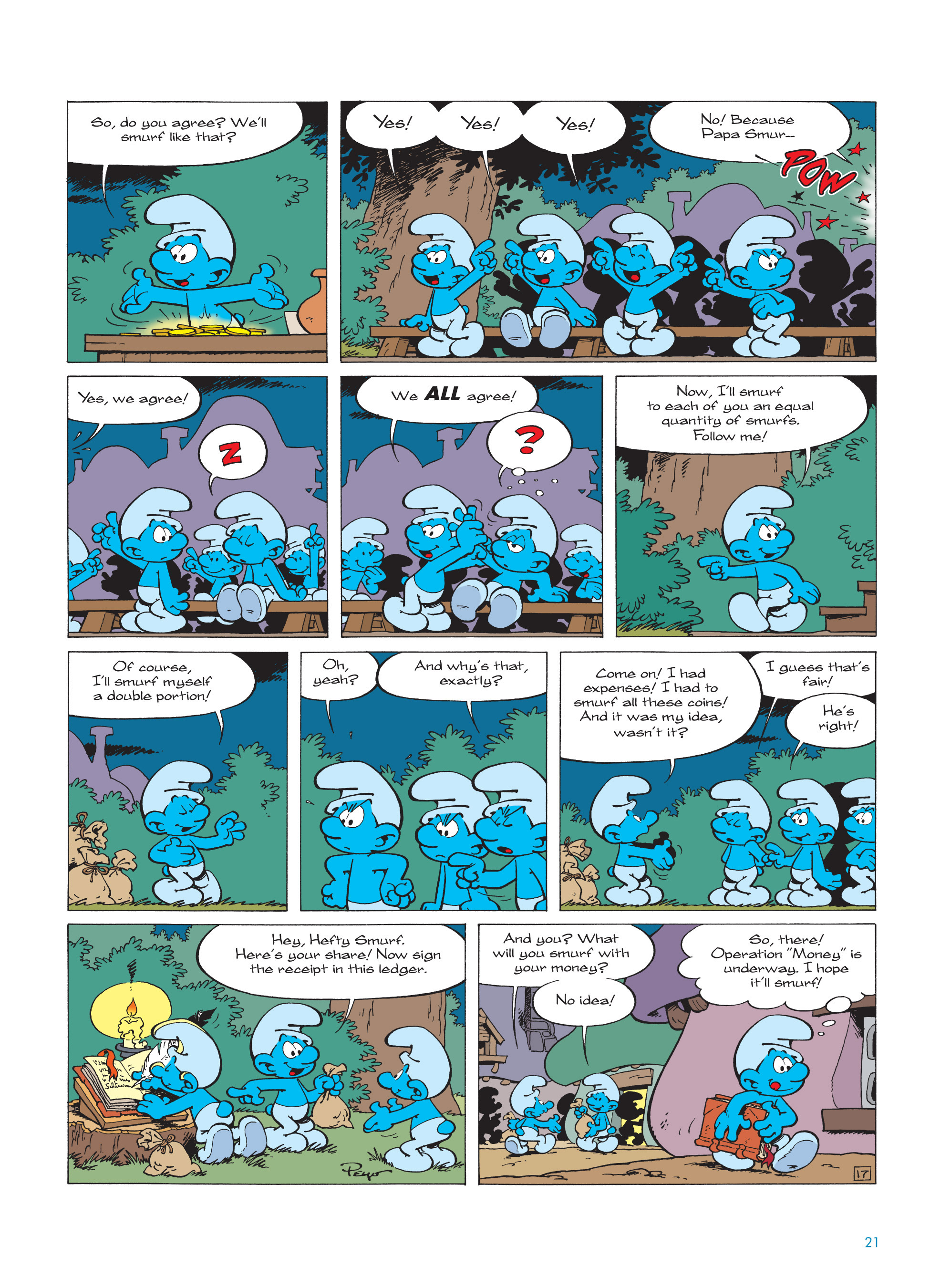Read online The Smurfs comic -  Issue #18 - 21