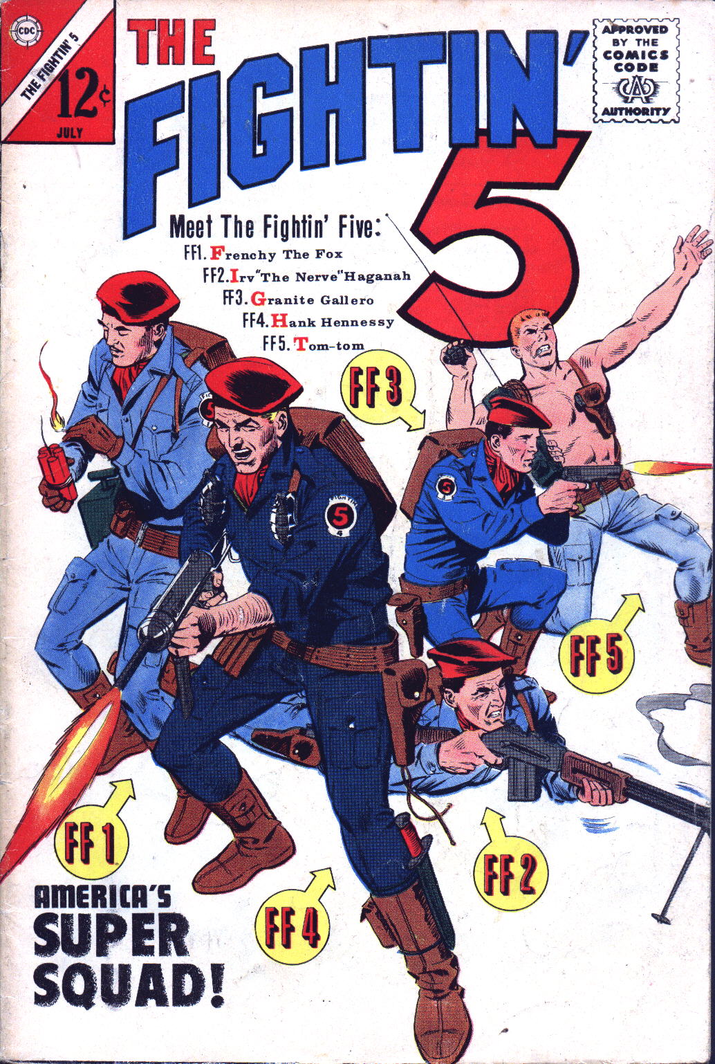Read online The Fightin' 5 comic -  Issue #28 - 1
