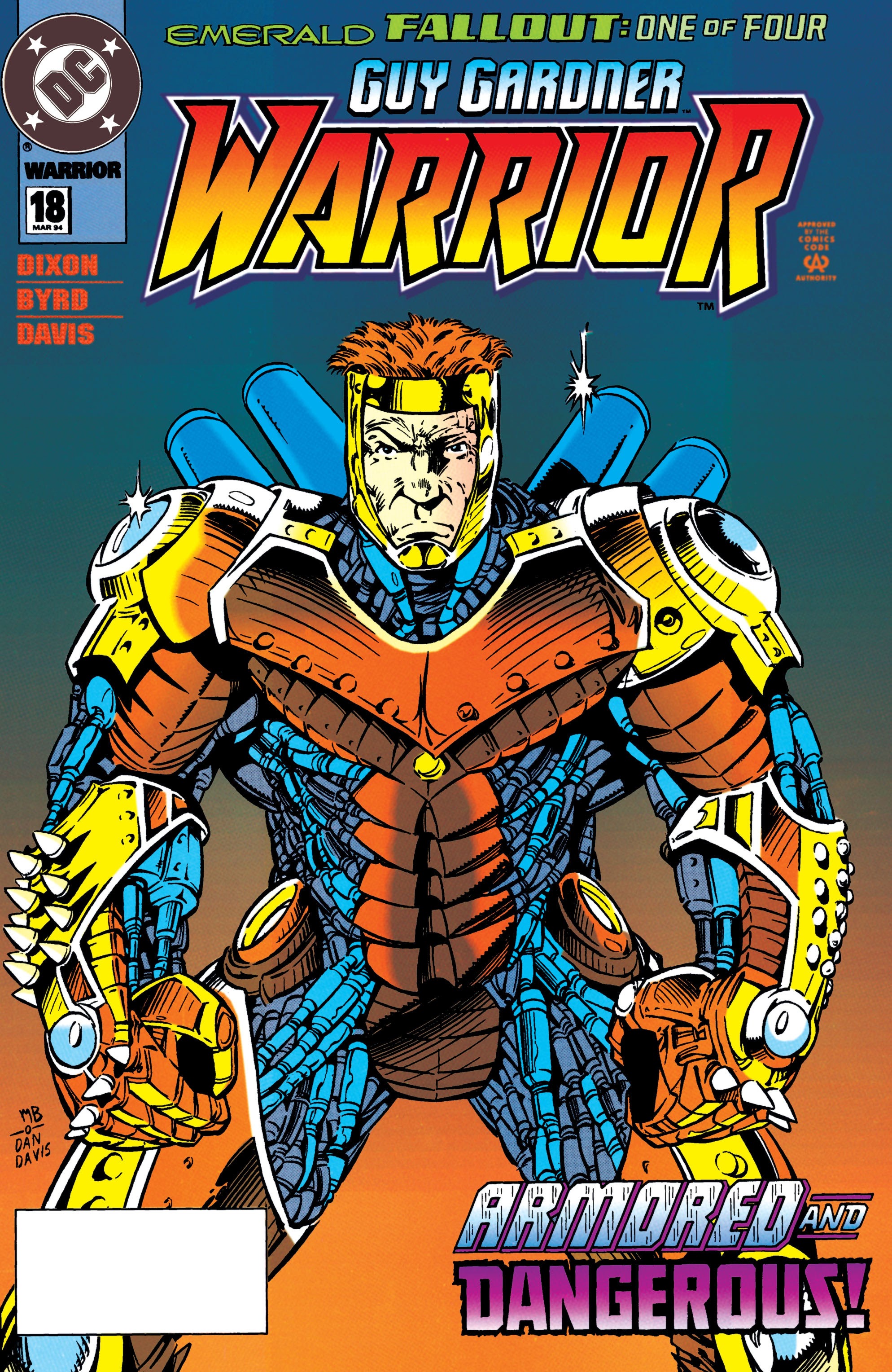 Read online Guy Gardner: Warrior comic -  Issue #18 - 1