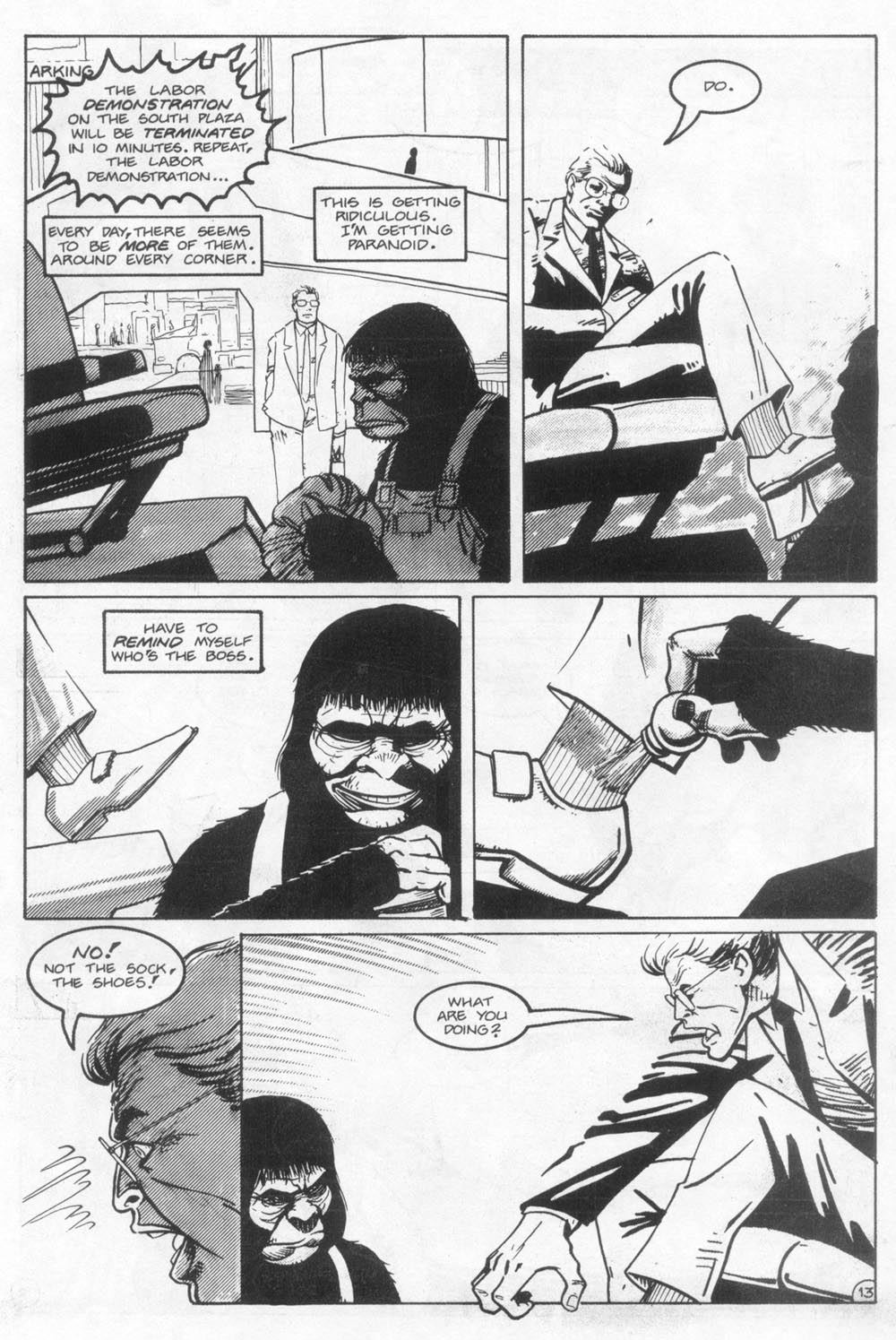 Read online Planet of the Apes (1990) comic -  Issue #19 - 15