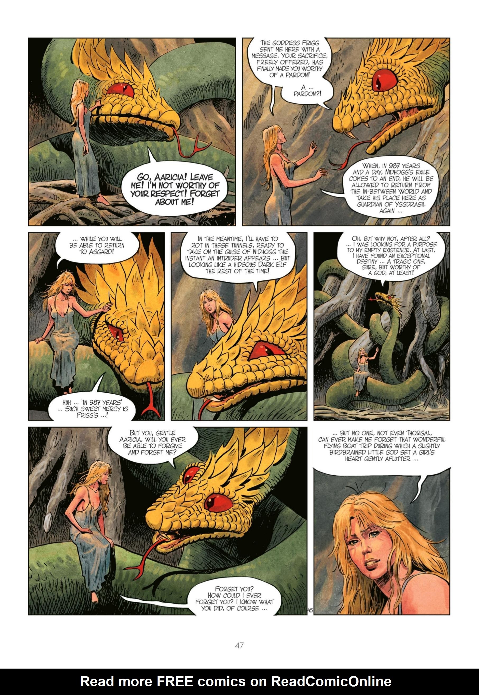 Read online The World of Thorgal: Wolfcub comic -  Issue #7 - 49