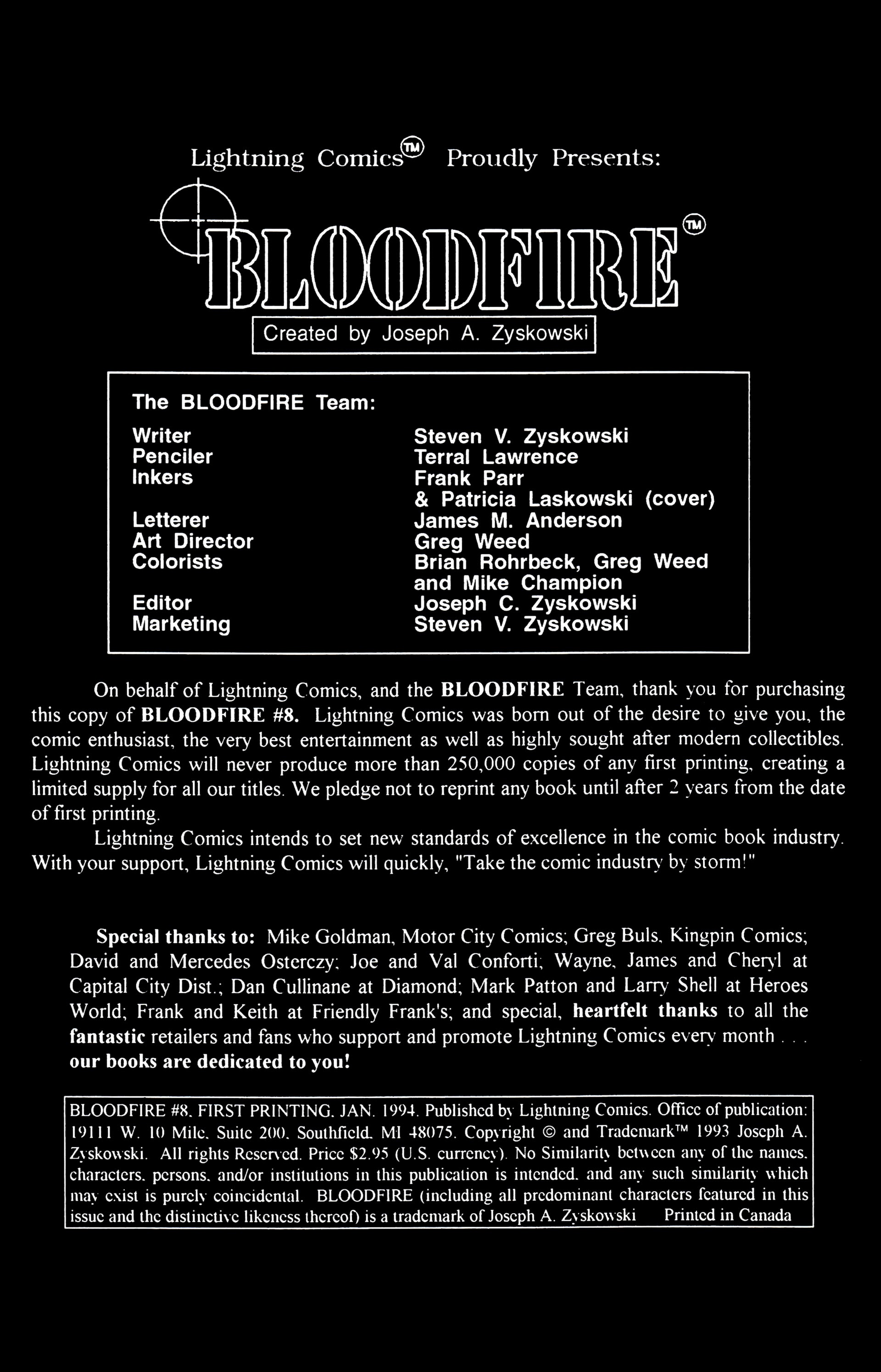 Read online Bloodfire comic -  Issue #8 - 2