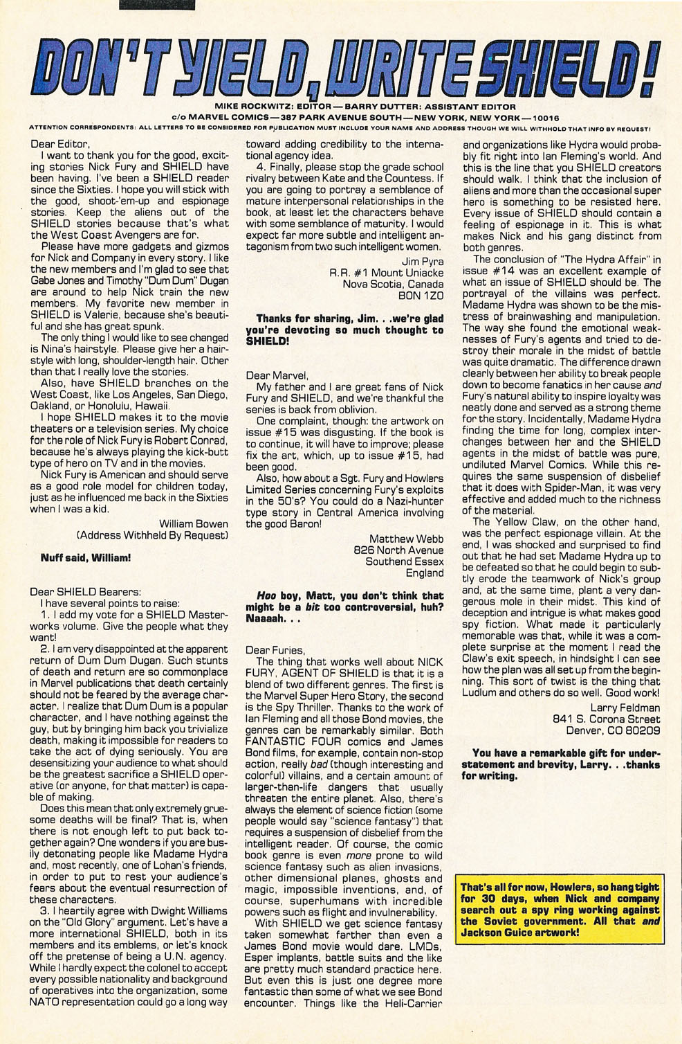 Read online Nick Fury, Agent of S.H.I.E.L.D. comic -  Issue #20 - 21