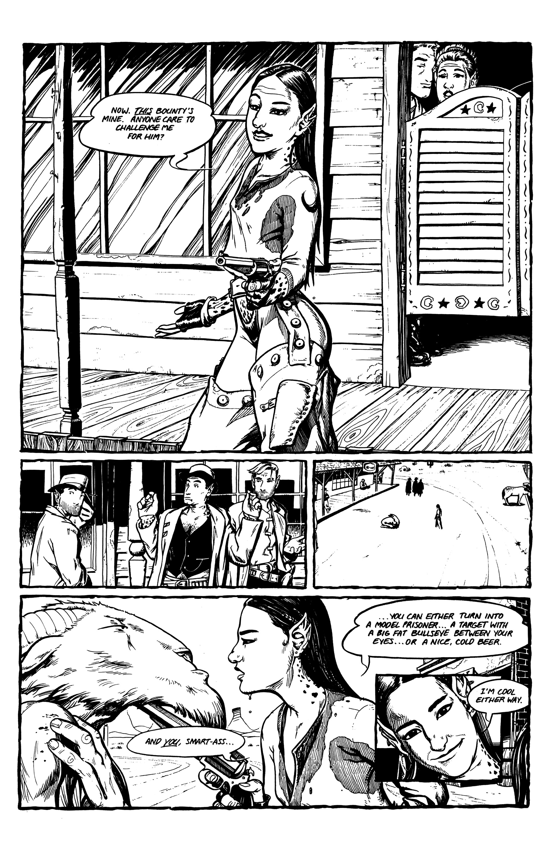 Read online Warrior Nun: Black & White comic -  Issue #13 - 31