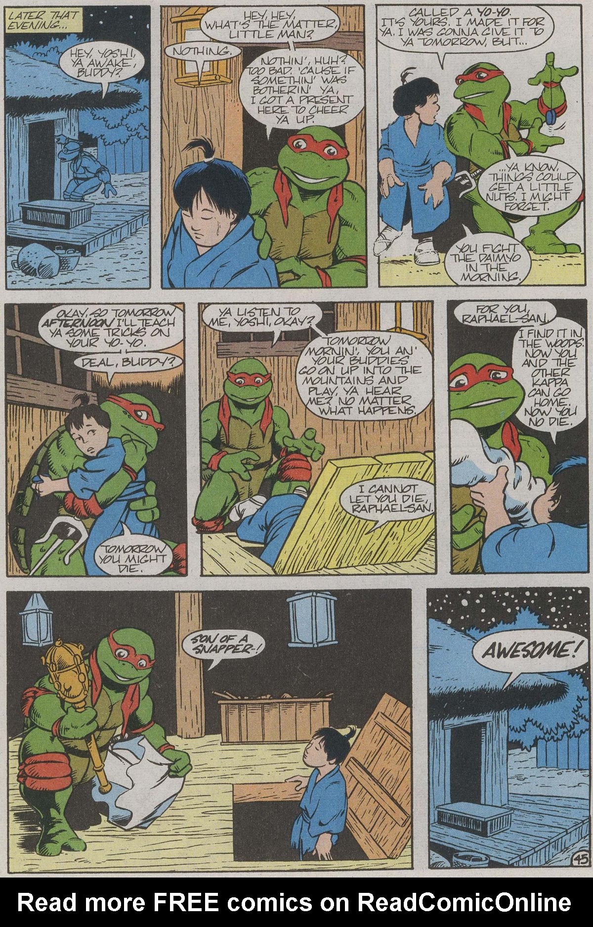 Read online Teenage Mutant Ninja Turtles III The Movie: The Turtles Are Back...In Time! comic -  Issue # Full - 46