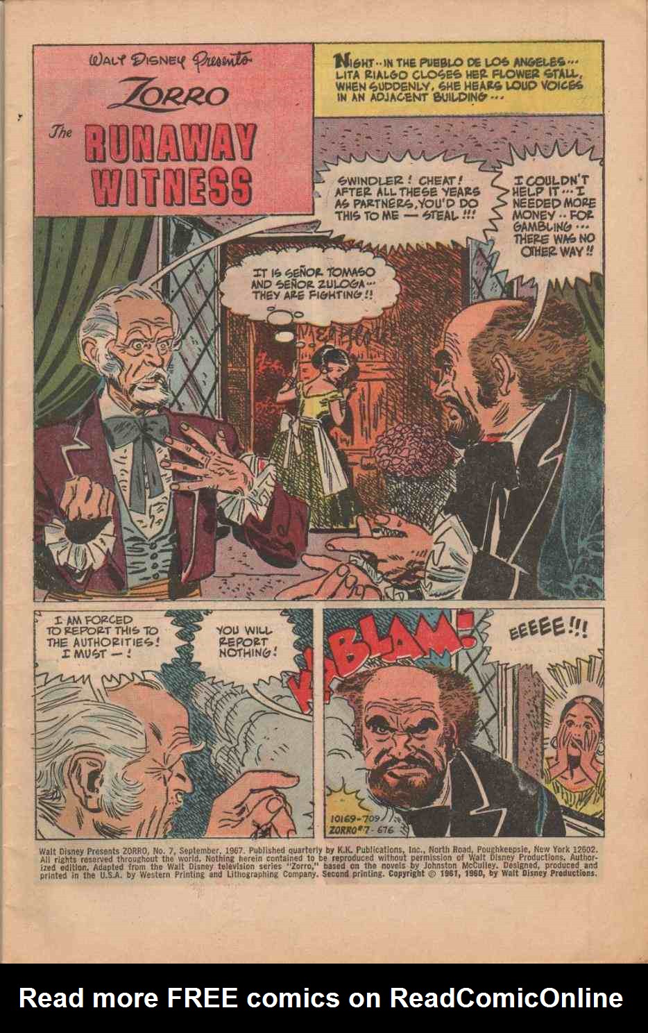 Read online Zorro (1966) comic -  Issue #7 - 3