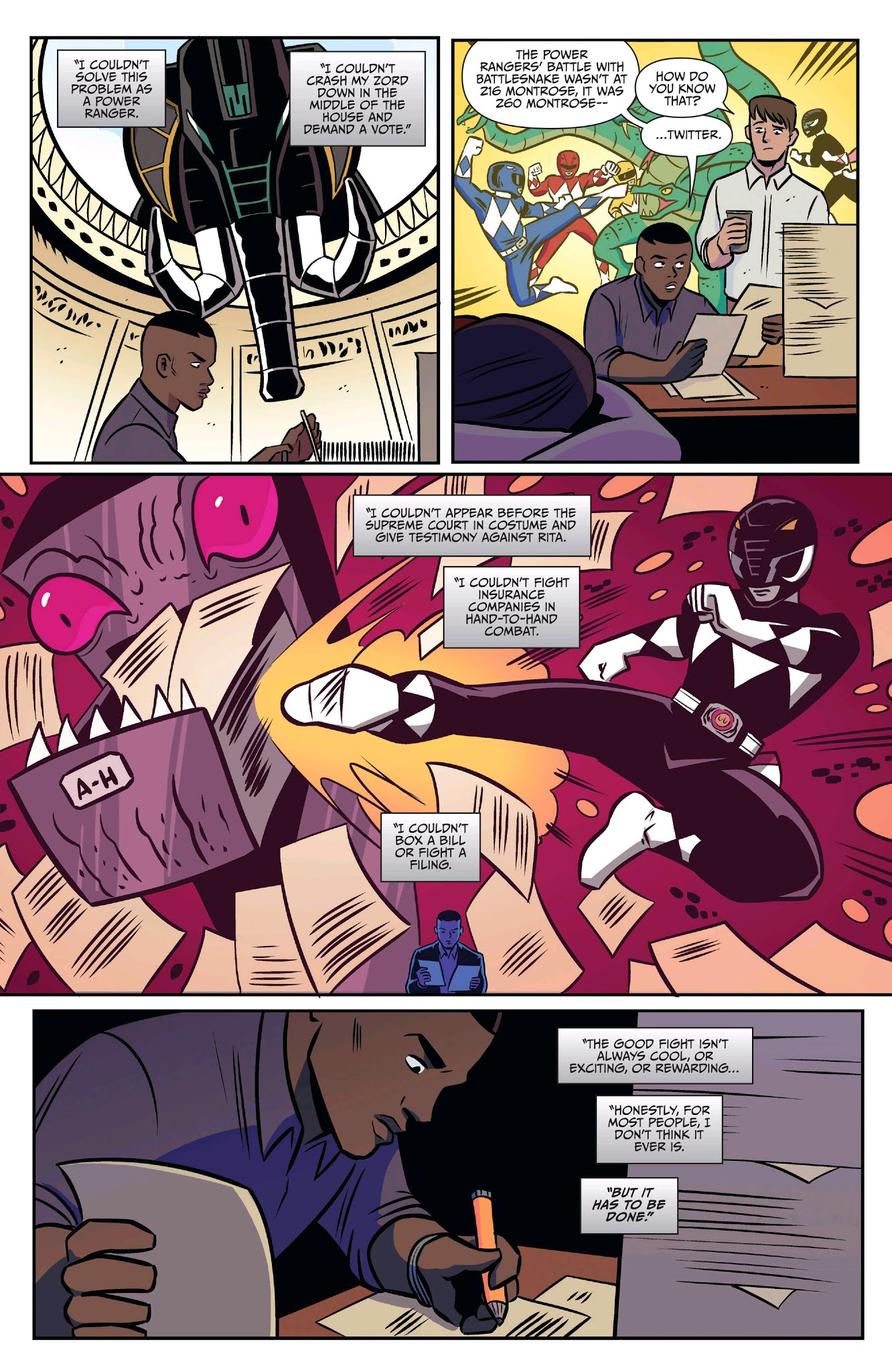 Read online Saban's Go Go Power Rangers: Back To School comic -  Issue # Full - 12