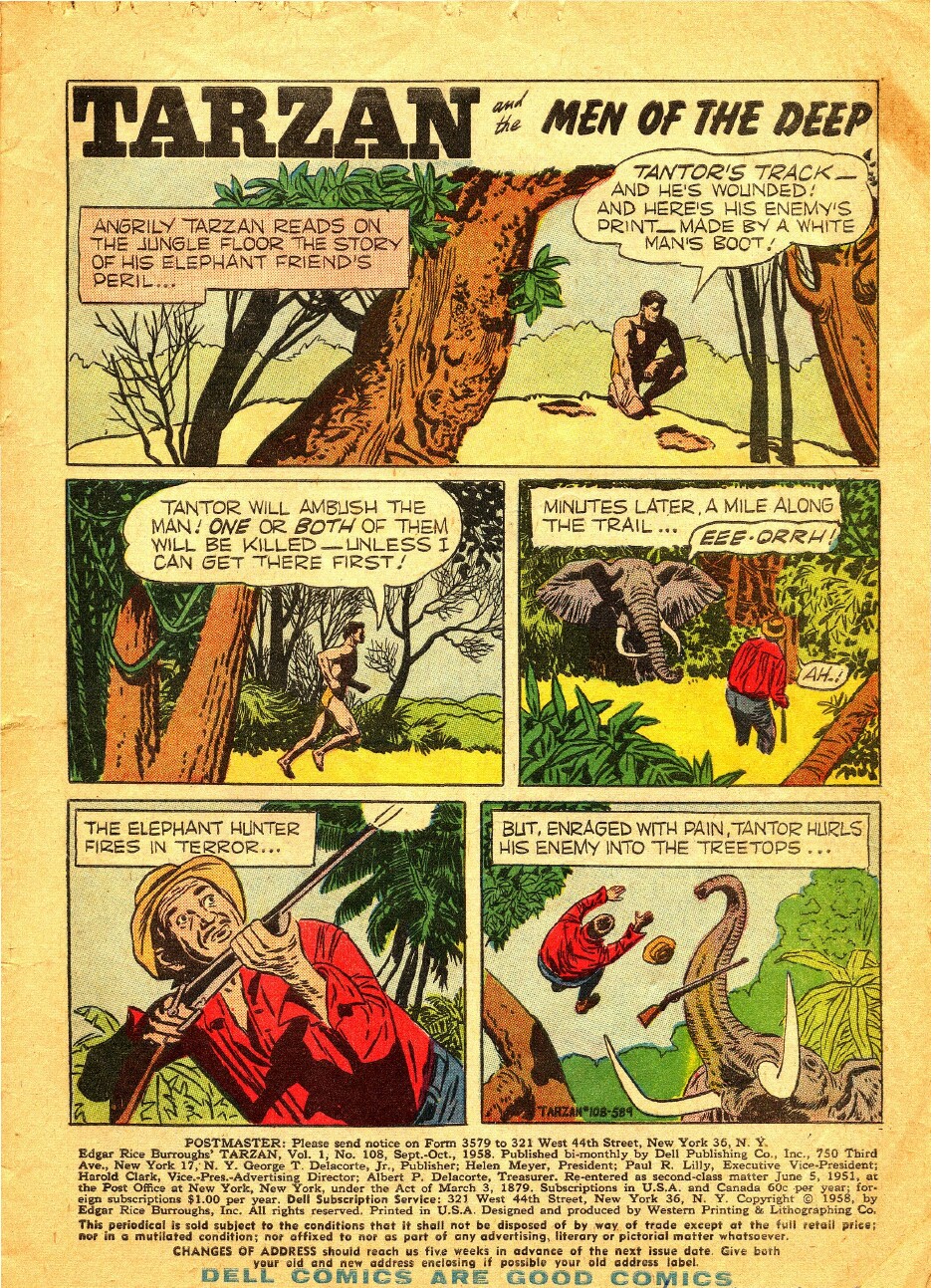 Read online Tarzan (1948) comic -  Issue #108 - 3