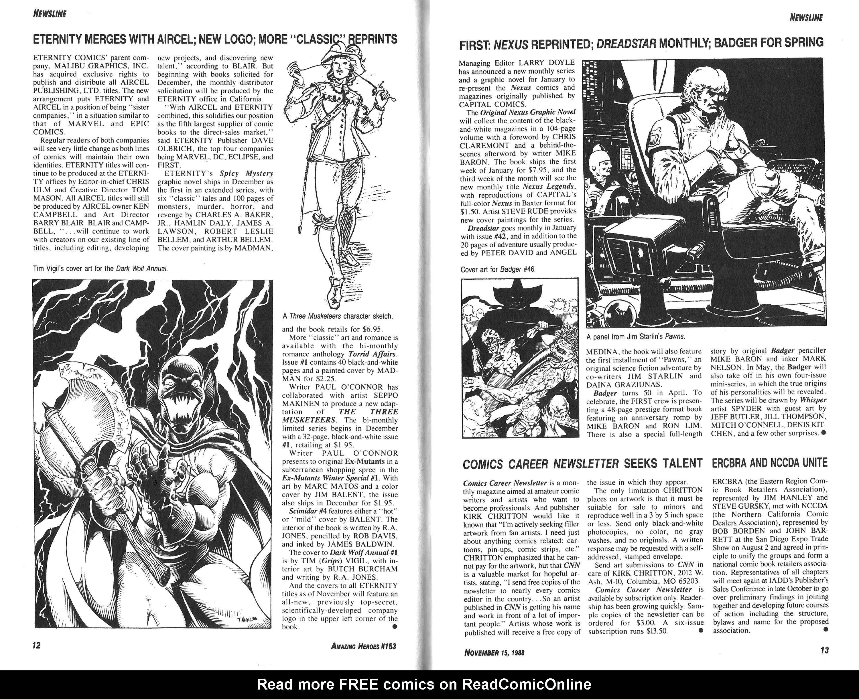 Read online Amazing Heroes comic -  Issue #153 - 7