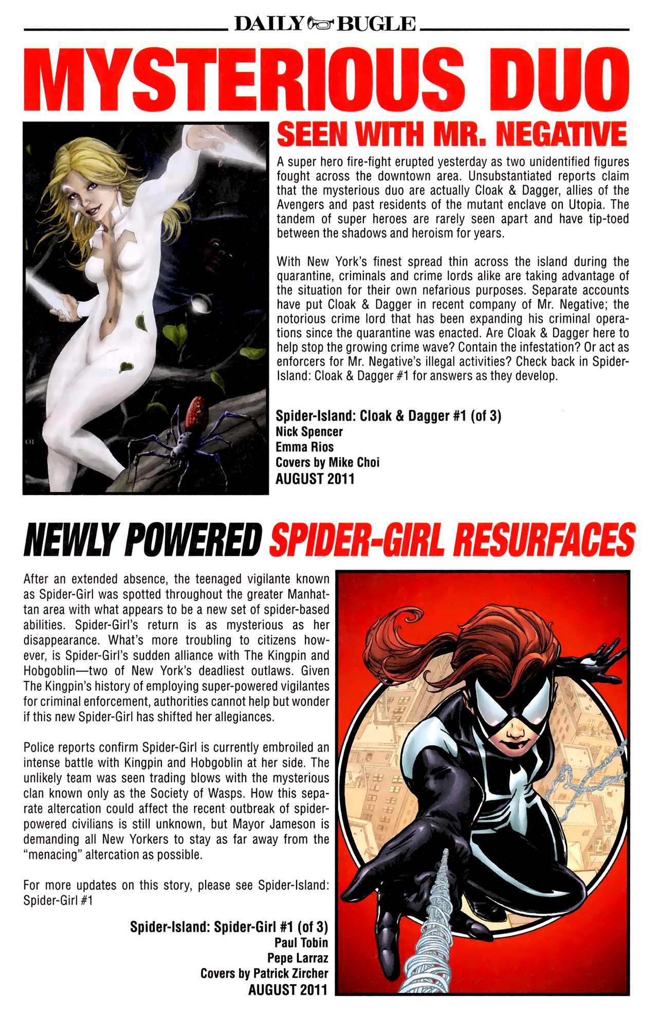 Read online Spider Island Daily Bugle comic -  Issue # Full - 15