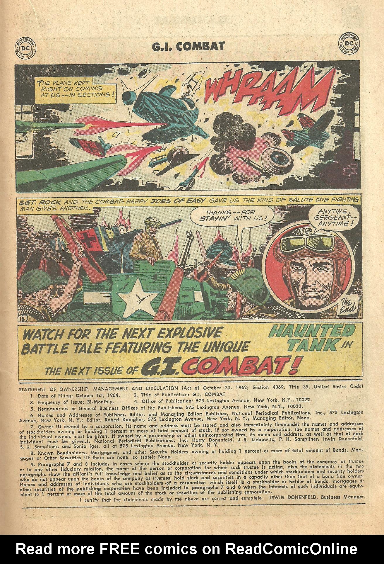 Read online G.I. Combat (1952) comic -  Issue #111 - 16