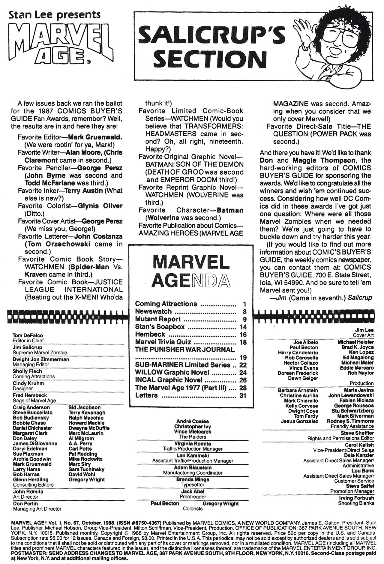 Read online Marvel Age comic -  Issue #67 - 2