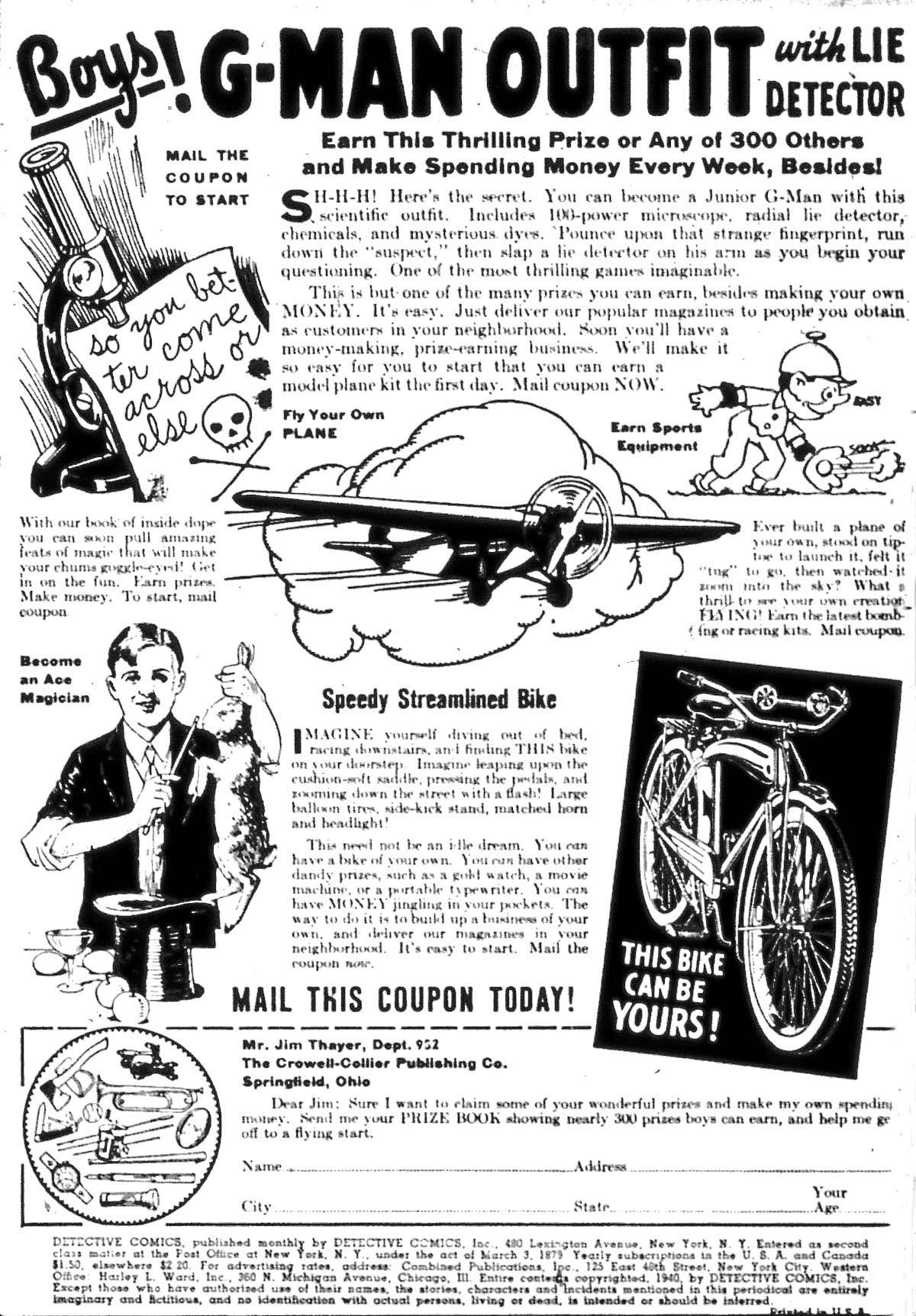 Read online Detective Comics (1937) comic -  Issue #40 - 2