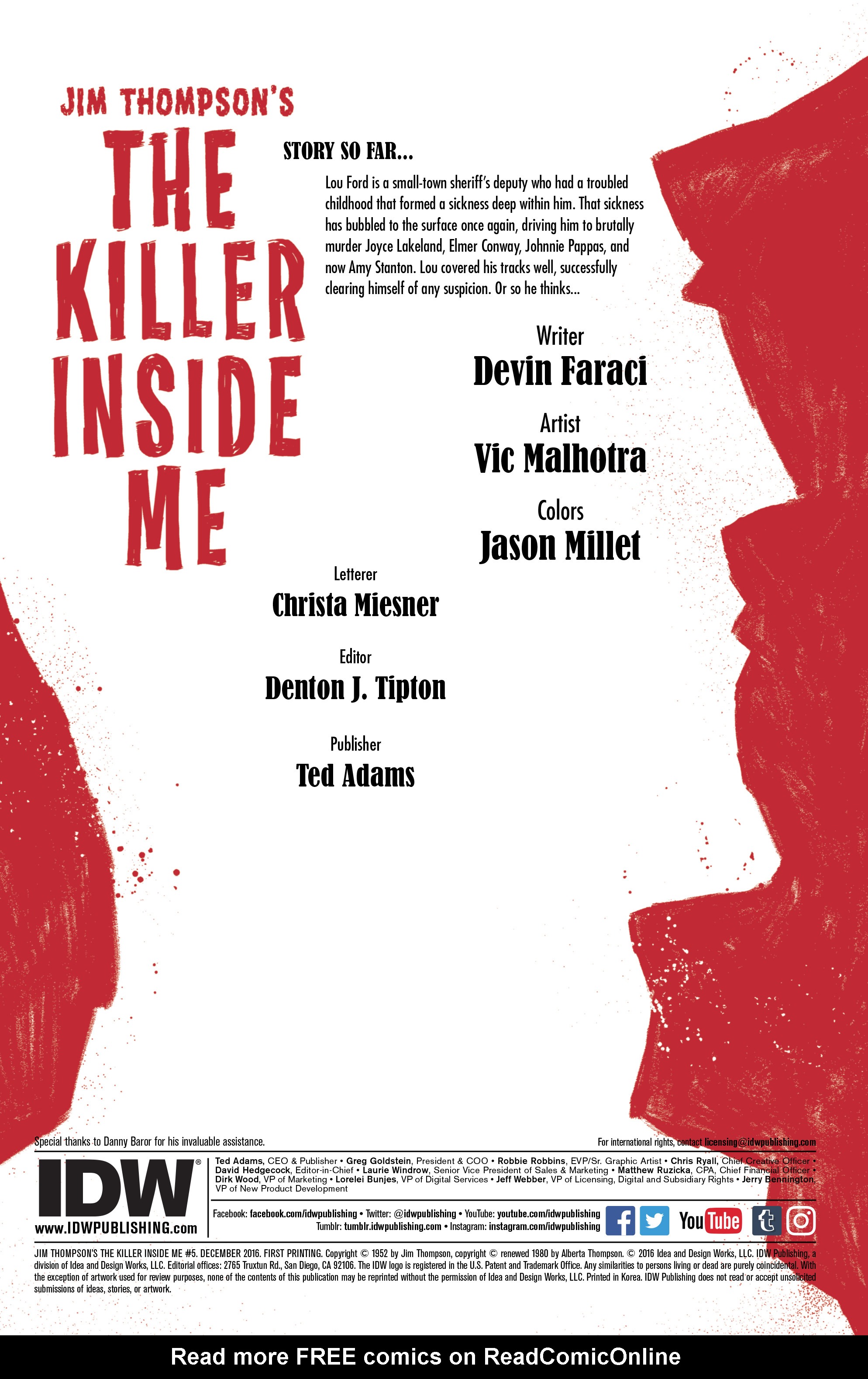 Read online Jim Thompson's The Killer Inside Me comic -  Issue #5 - 2