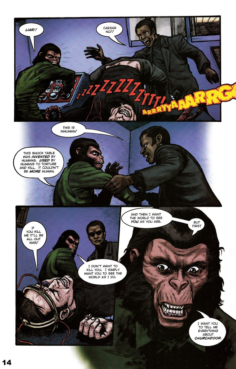 Read online Revolution on the Planet of the Apes comic -  Issue #2 - 16