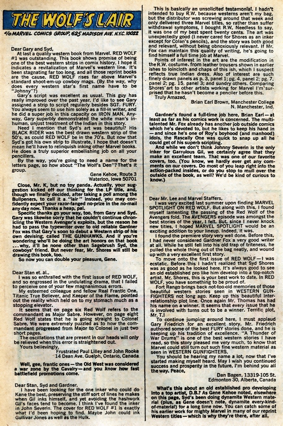Read online Red Wolf (1972) comic -  Issue #3 - 17