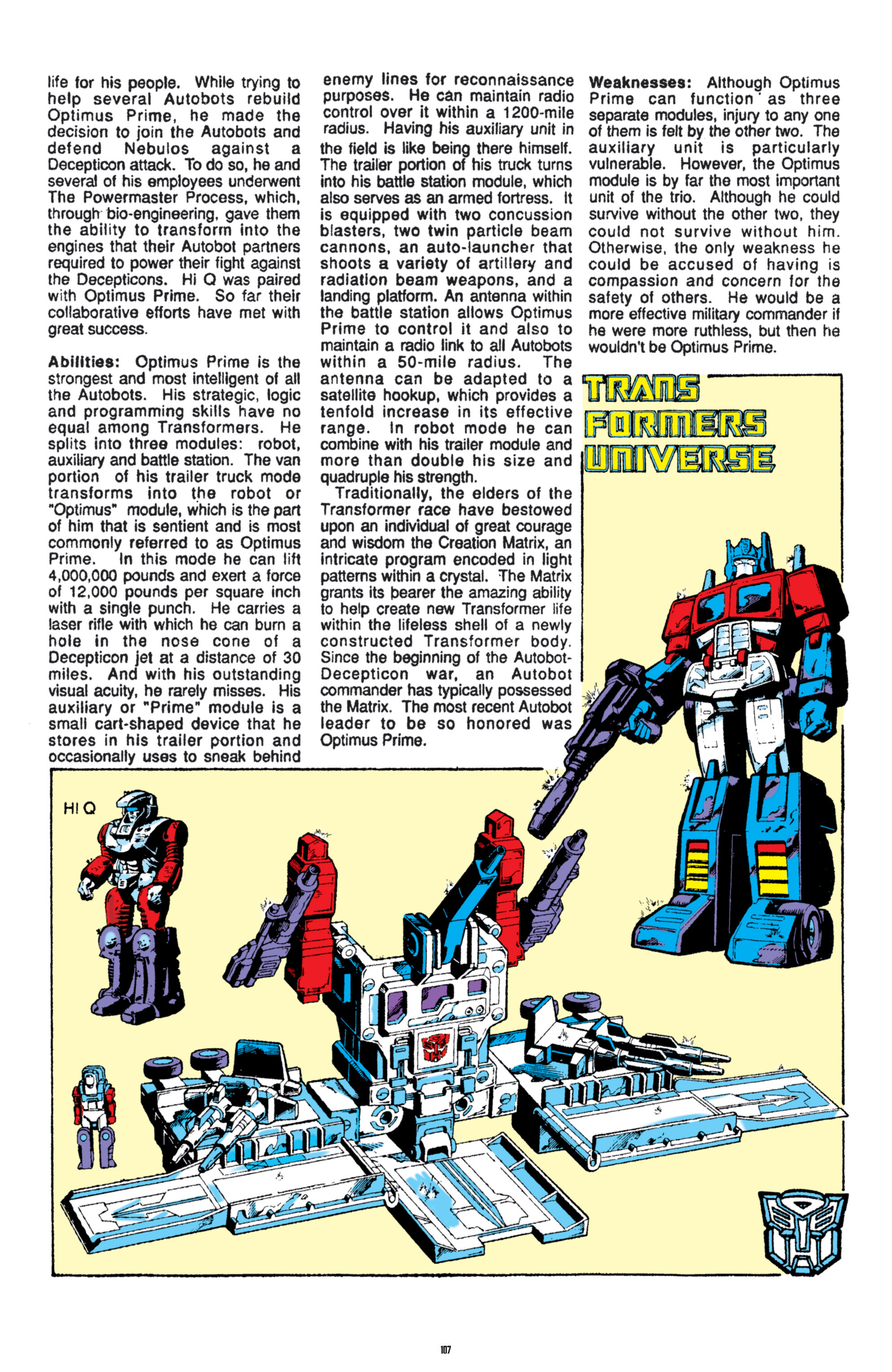 Read online The Transformers Classics comic -  Issue # TPB 8 - 106