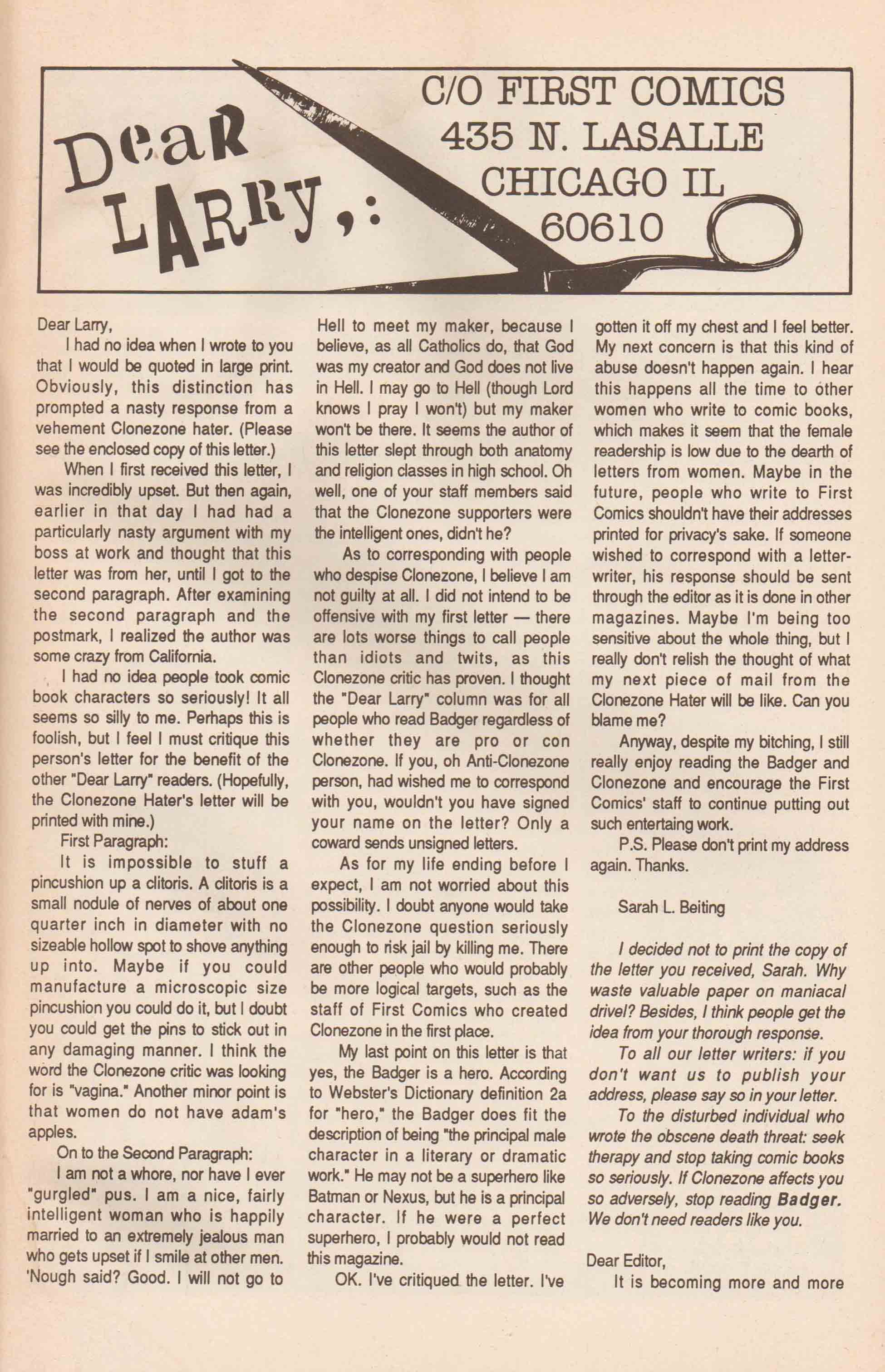 Read online The Badger comic -  Issue #34 - 33