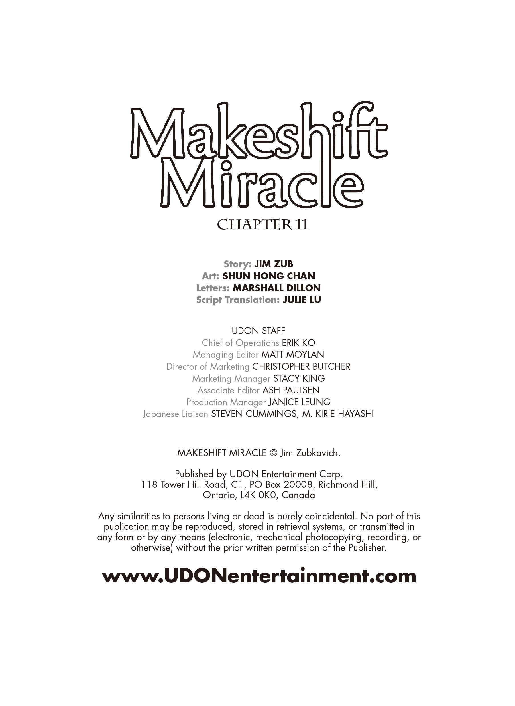 Read online Makeshift Miracle: The Girl From Nowhere comic -  Issue #11 - 2