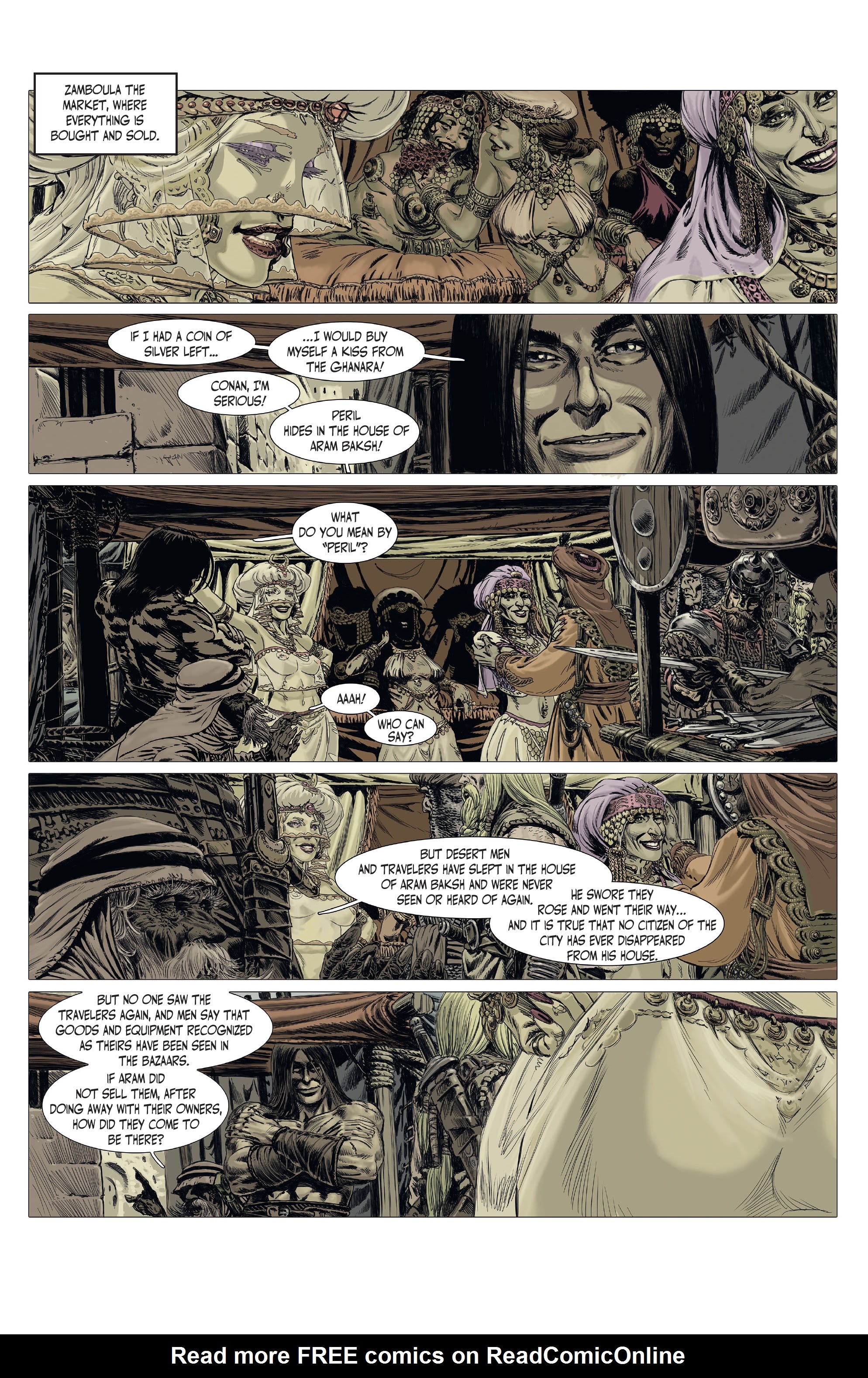 Read online The Cimmerian: The Man-Eaters Of Zamboula comic -  Issue #1 - 4