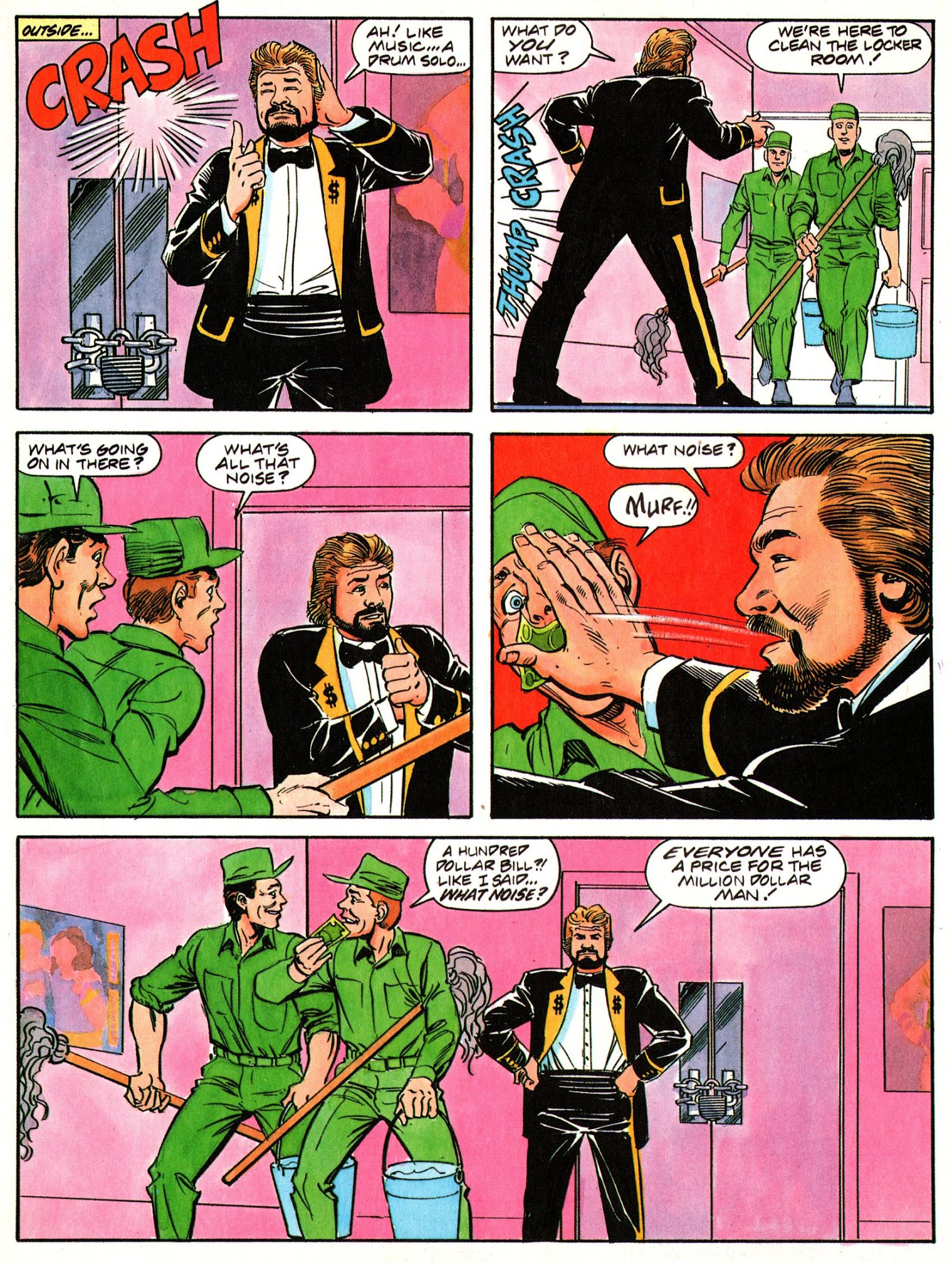 Read online WWF Battlemania comic -  Issue #1 - 9