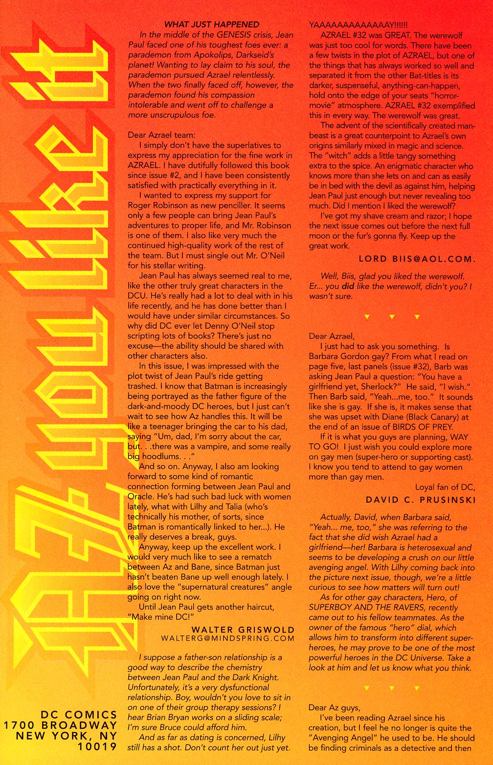 Read online Azrael (1995) comic -  Issue #35 - 24
