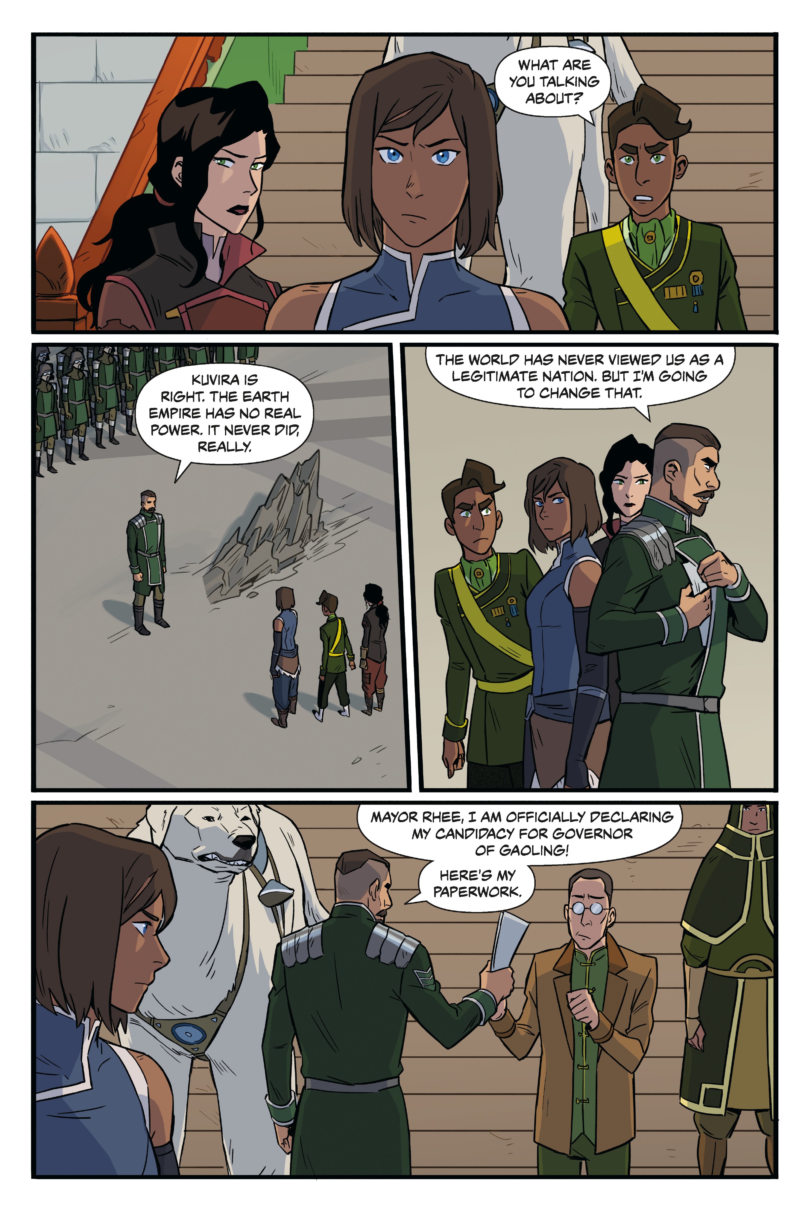 Read online Nickelodeon The Legend of Korra: Ruins of the Empire comic -  Issue # TPB 1 - 69