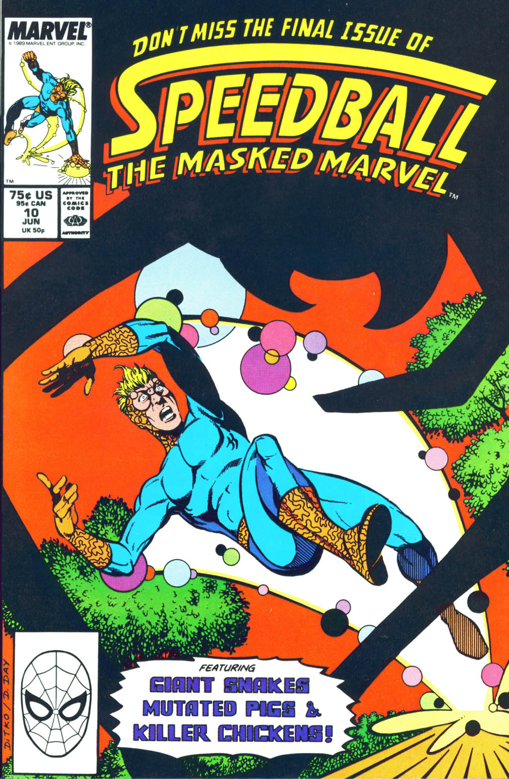 Read online Speedball comic -  Issue #10 - 1