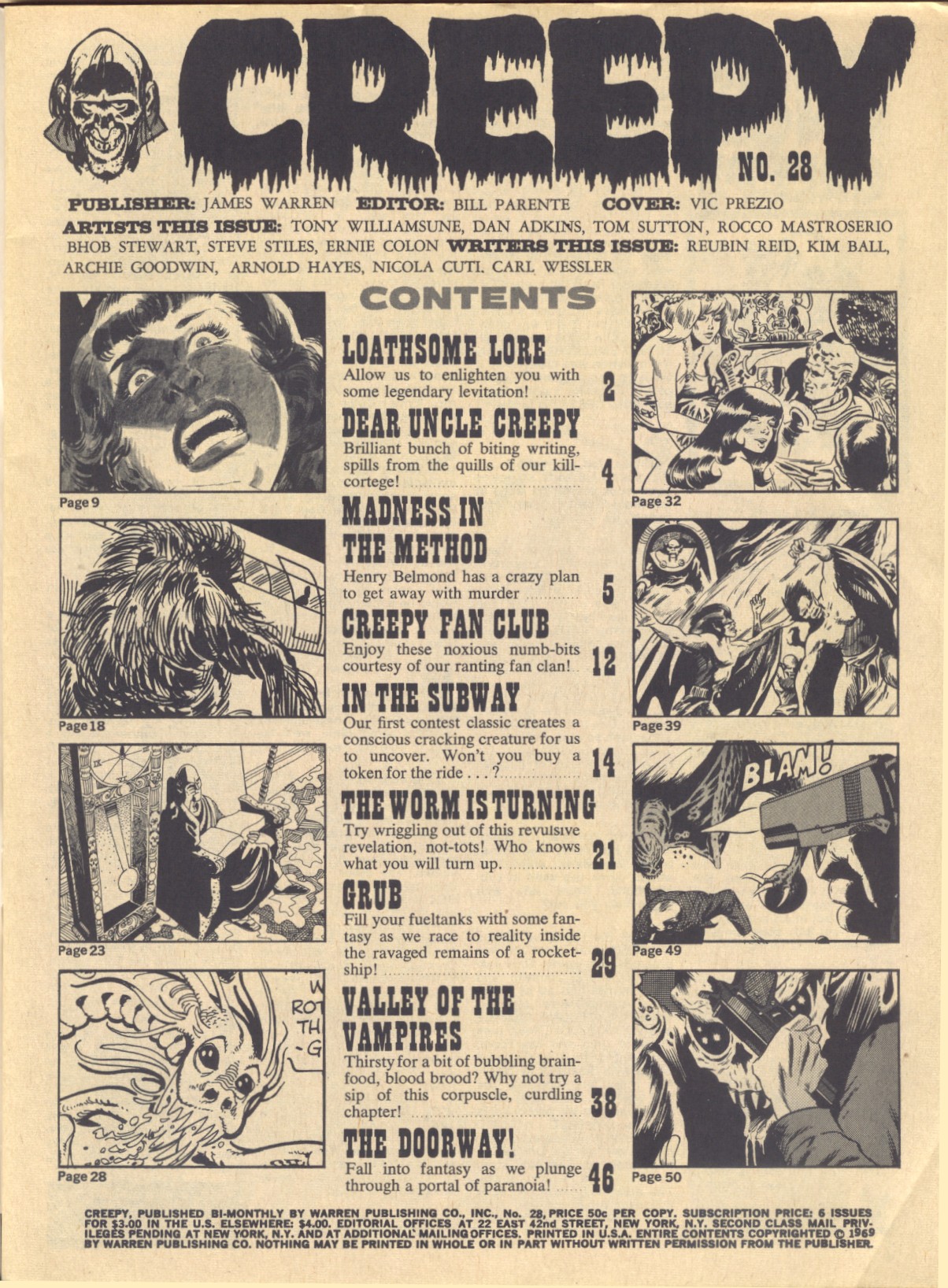 Read online Creepy (1964) comic -  Issue #28 - 3